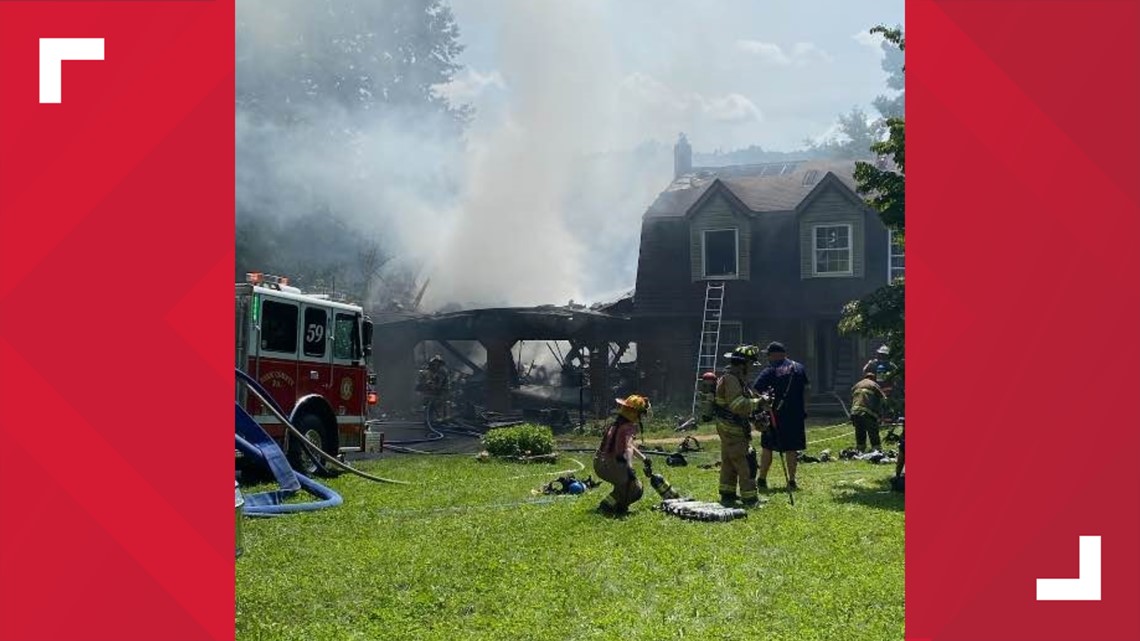 Crews respond to house fire in York County