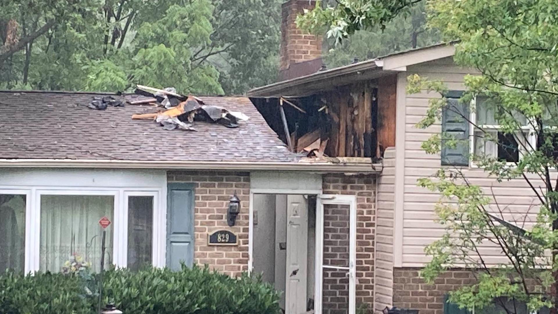 A bolt of lightning ignited a fire at a home in Lower Windsor Township, York County early Wednesday morning, according to York County 911 Dispatch.