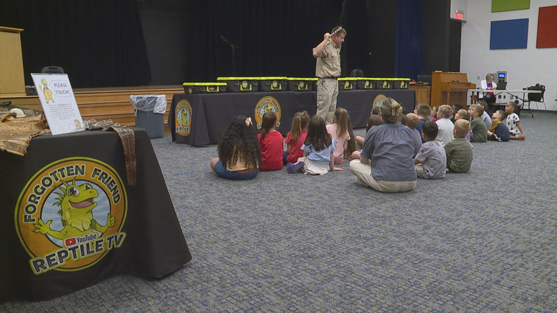 Students in Lebanon County got a surprise visit from a few reptile friends on Tuesday, including snakes, turtles and a cayman.
