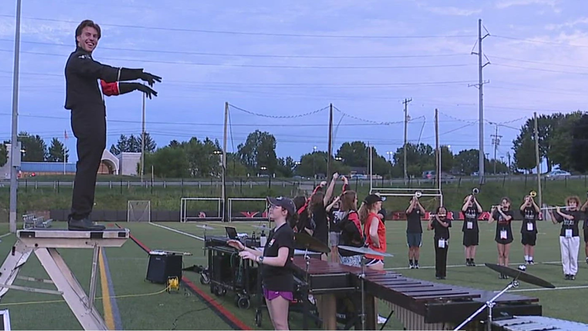 FOX43's Tyler Hatfield went to York Suburban High School to learn what it takes to march, play and conduct like a pro in the school's band.