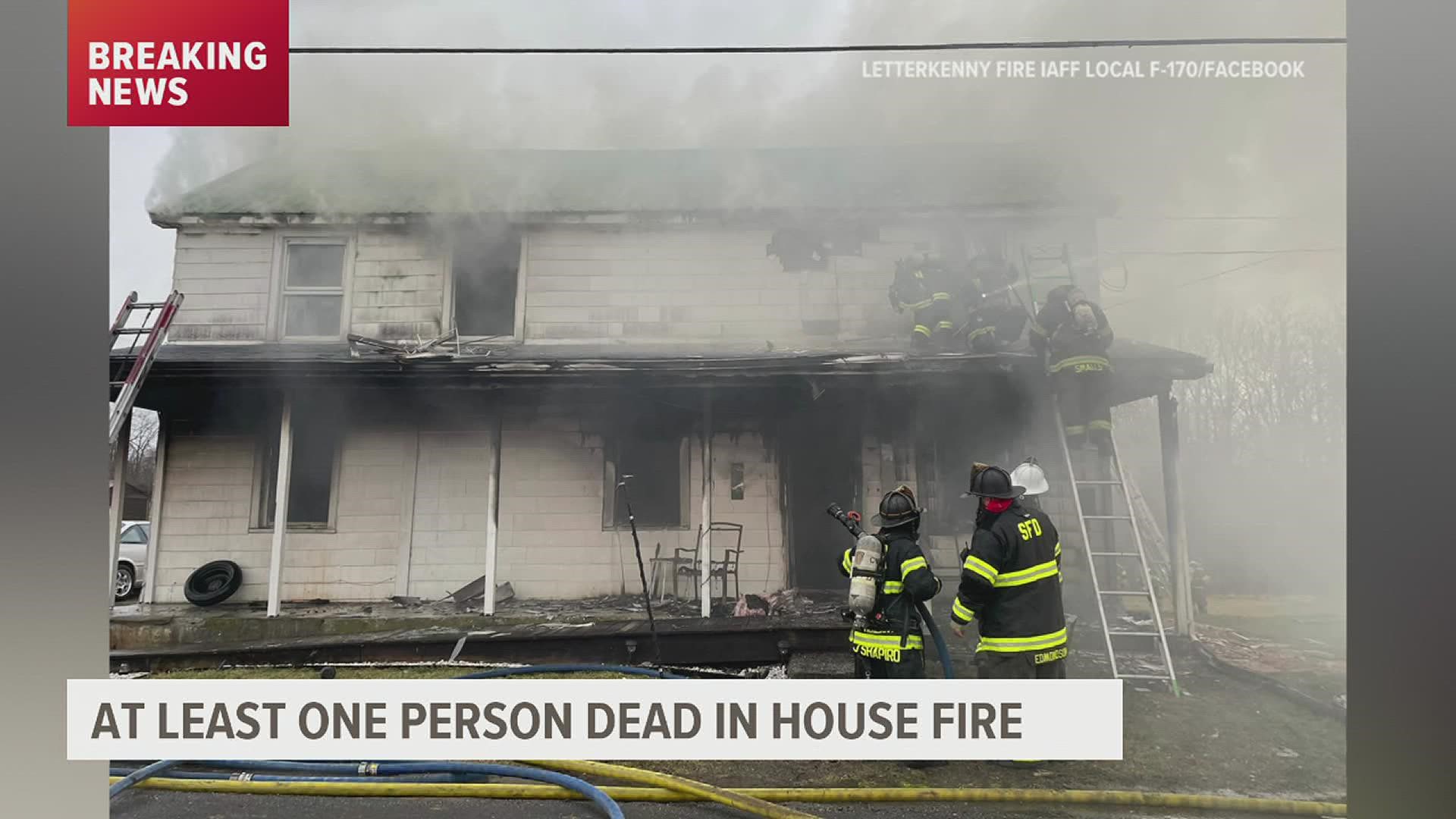 At least one dead in Cumberland County house fire | fox43.com