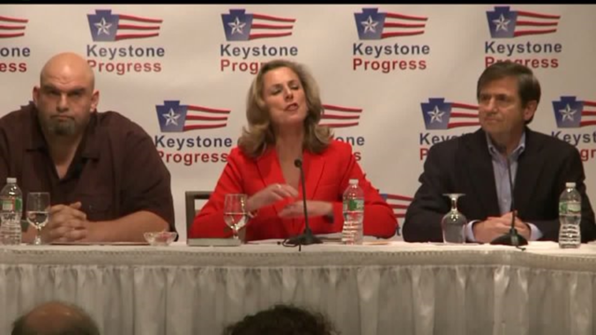 Democratic Senate candidates square off in first debate