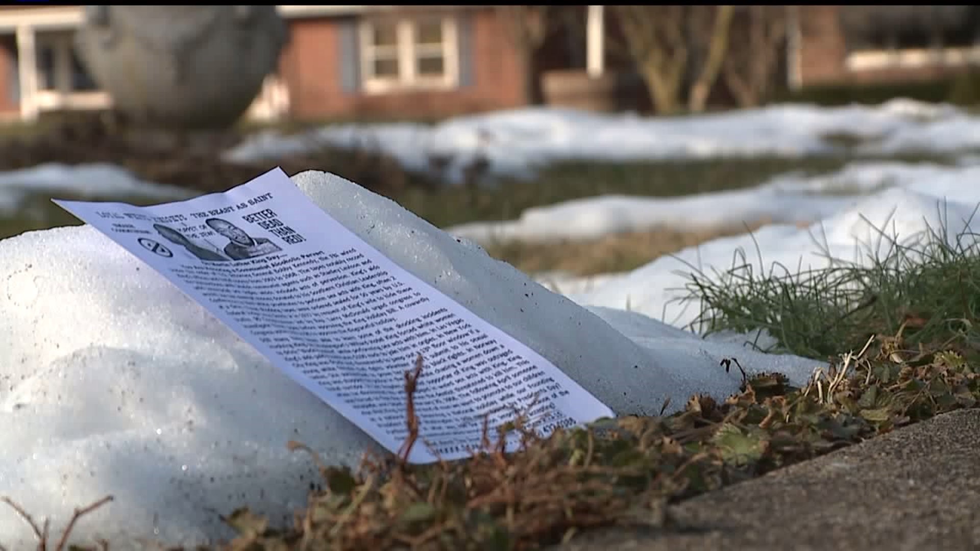 Carlisle neighborhood disturbed by KKK fliers found on lawns