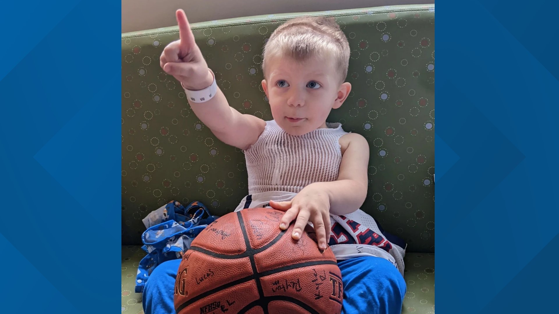 Adley's Army Red Land basketball team supports their biggest fan as he