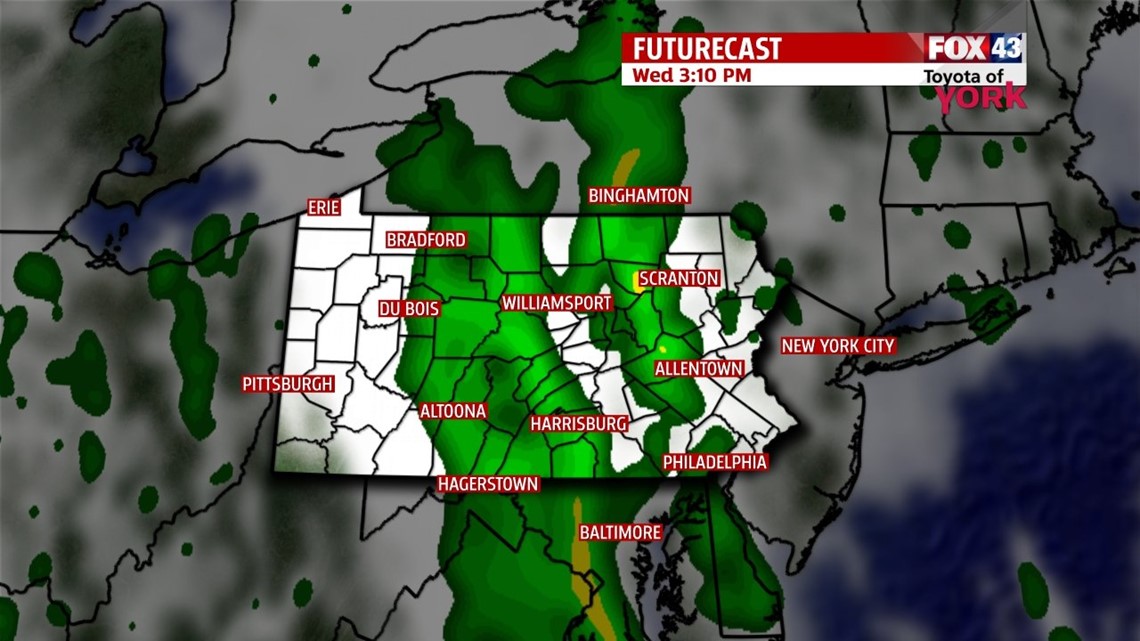 Showers and storms arrive for tomorrow | fox43.com
