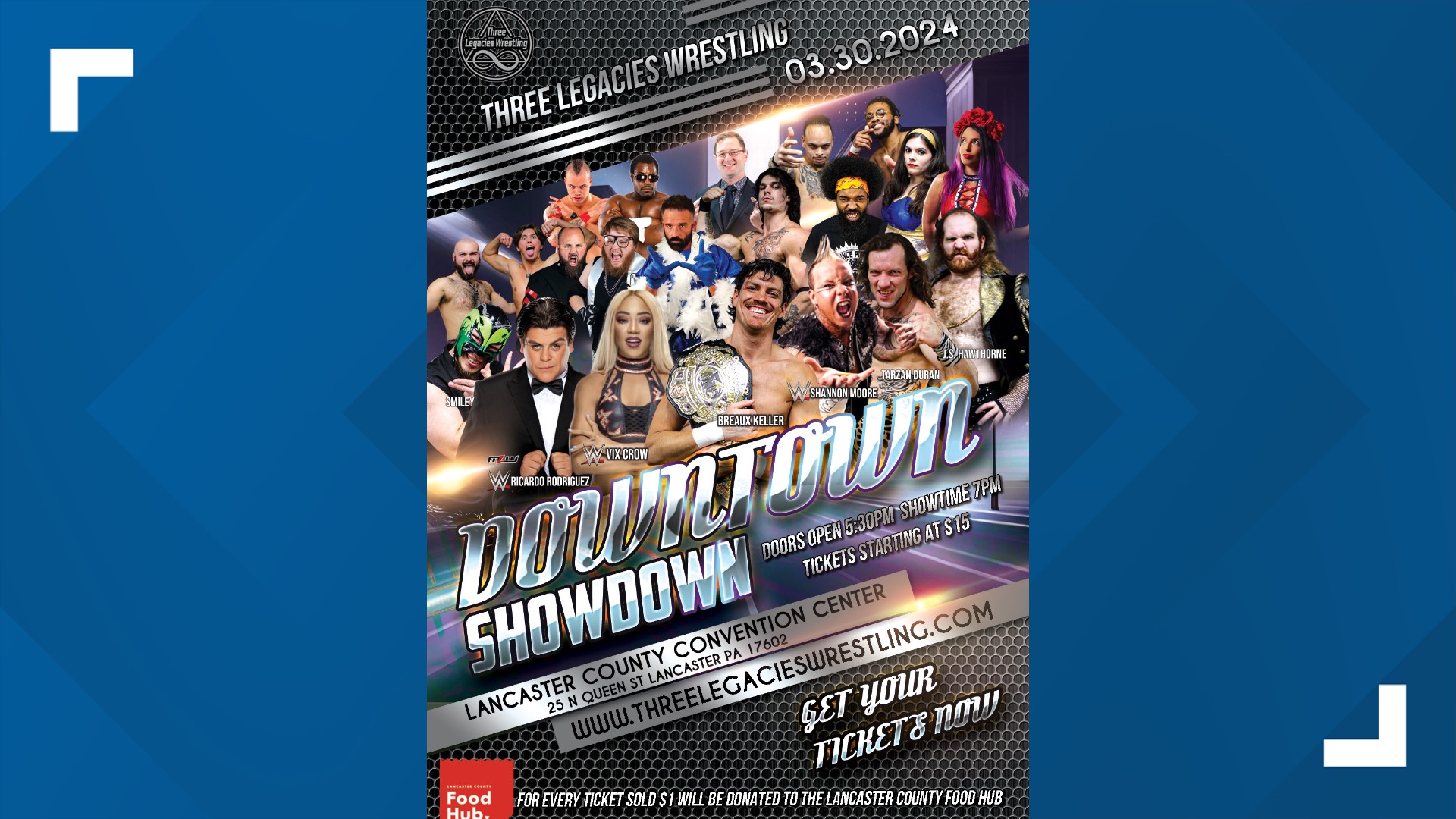 Pro wrestling coming to Lancaster Convention Center