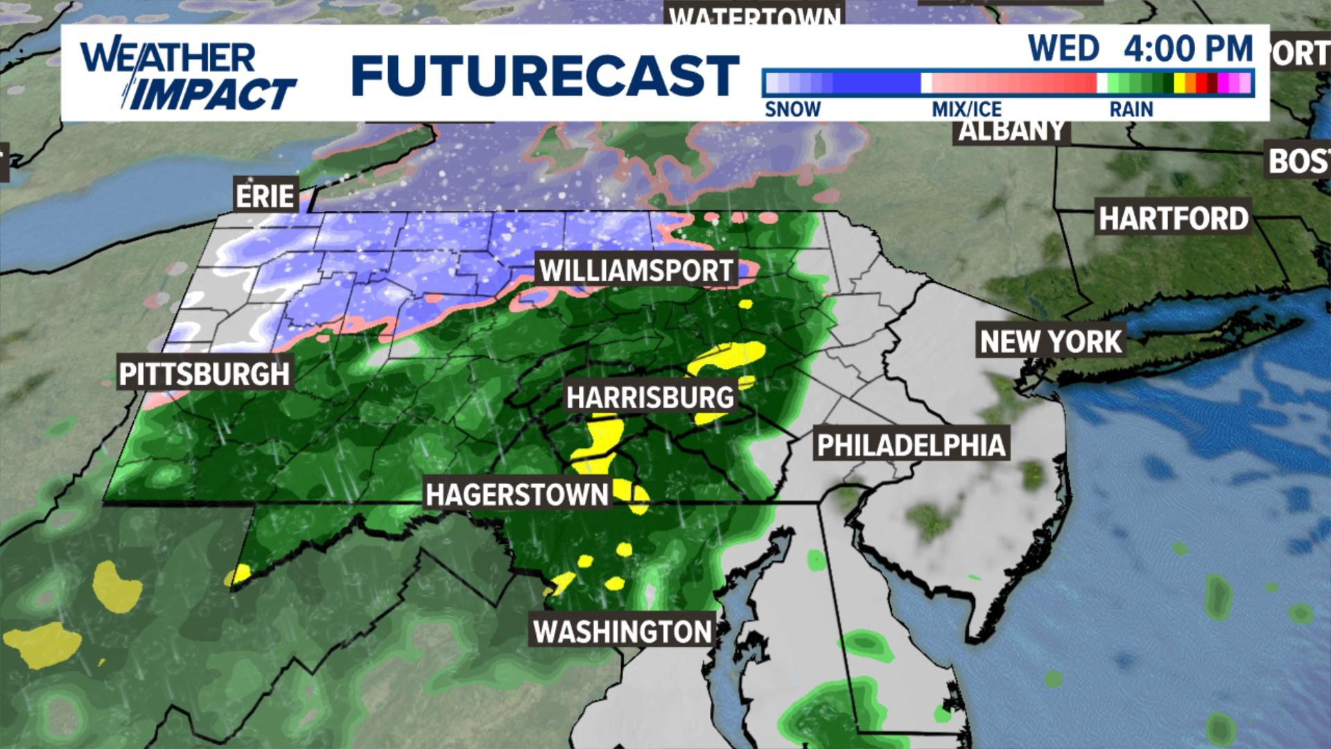 Occasional showers, drizzle, & dense fog clear by daybreak, leaving a pleasant Tuesday behind! Highs reach the mid 50s! The next round of showers arrives Wednesday.