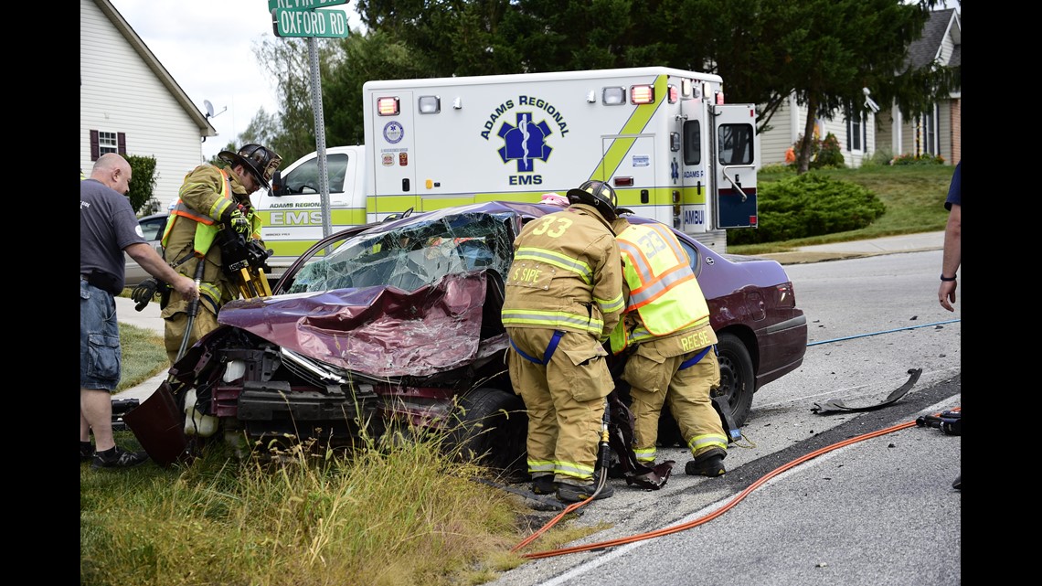 Two injured in Adams County crash