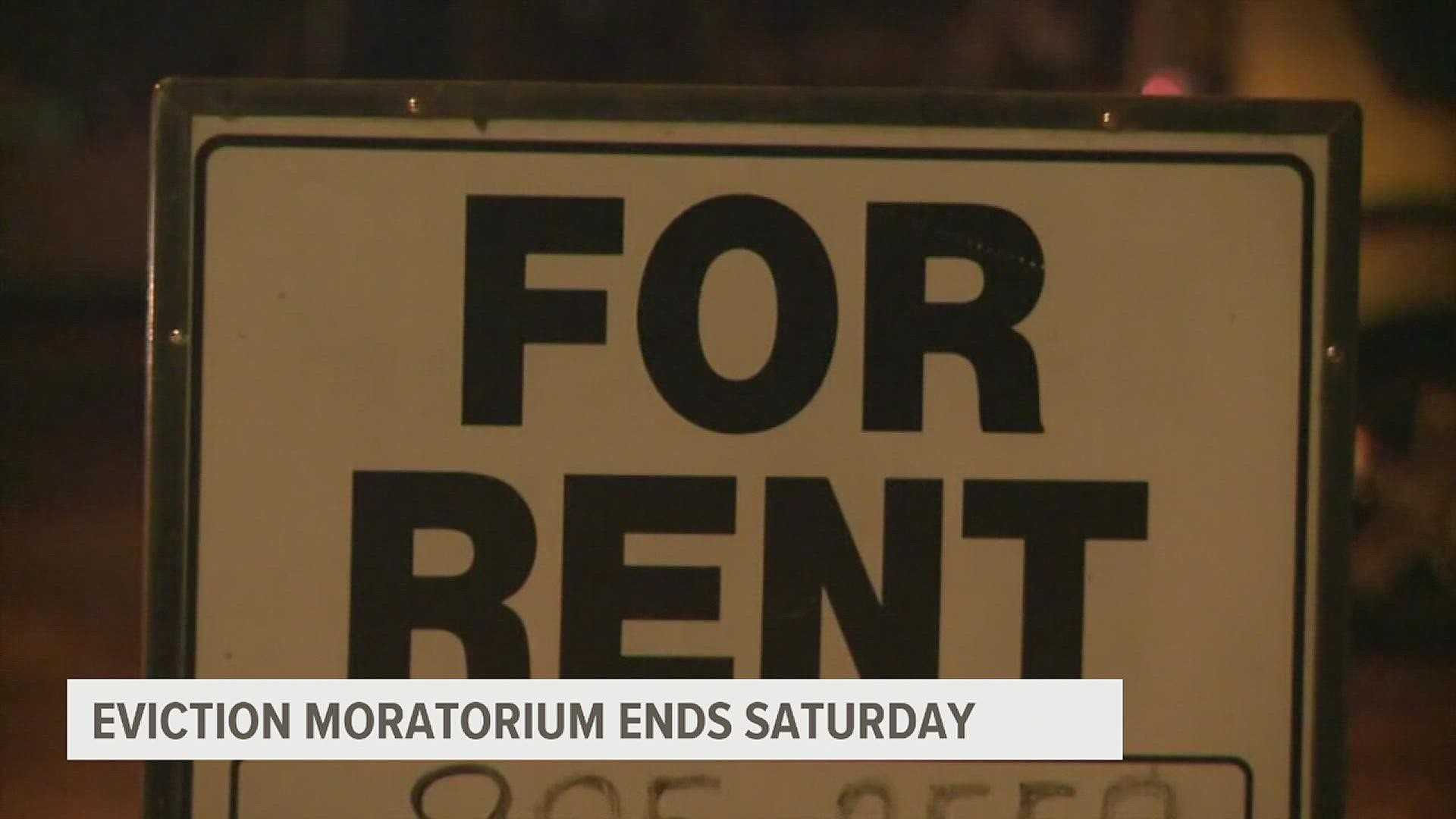 The National Eviction Moratorium ended Saturday, but there is help out there for struggling families.
