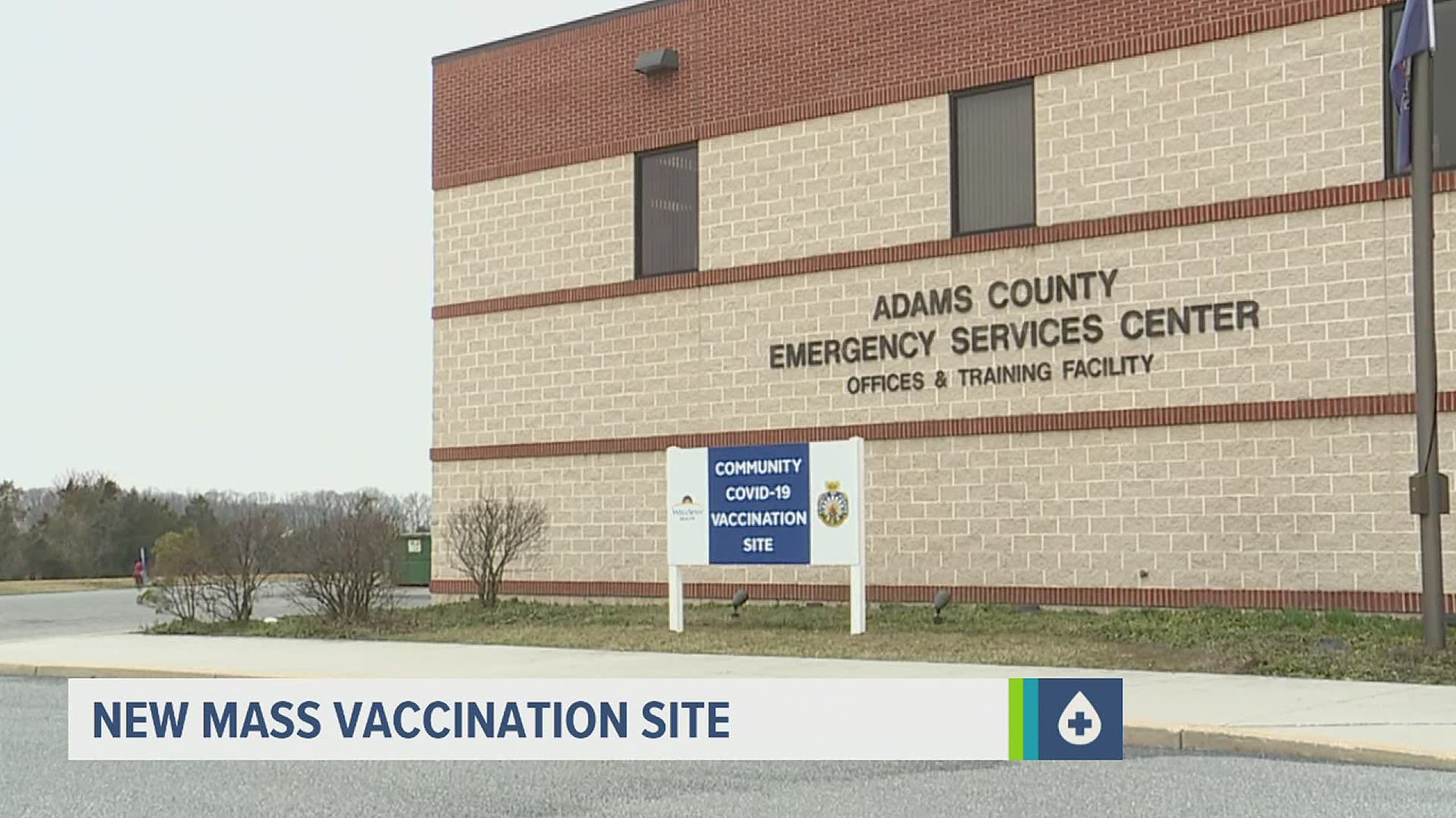 WellSpan Health is running the clinic at Adams County’s Emergency Services building at 230 Greenamyer Lane in Straban Township.