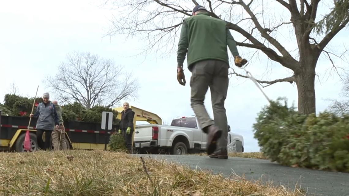 Volunteers clean Indiantown Gap National Cemetery as part of 'Operation Clean Sweep'