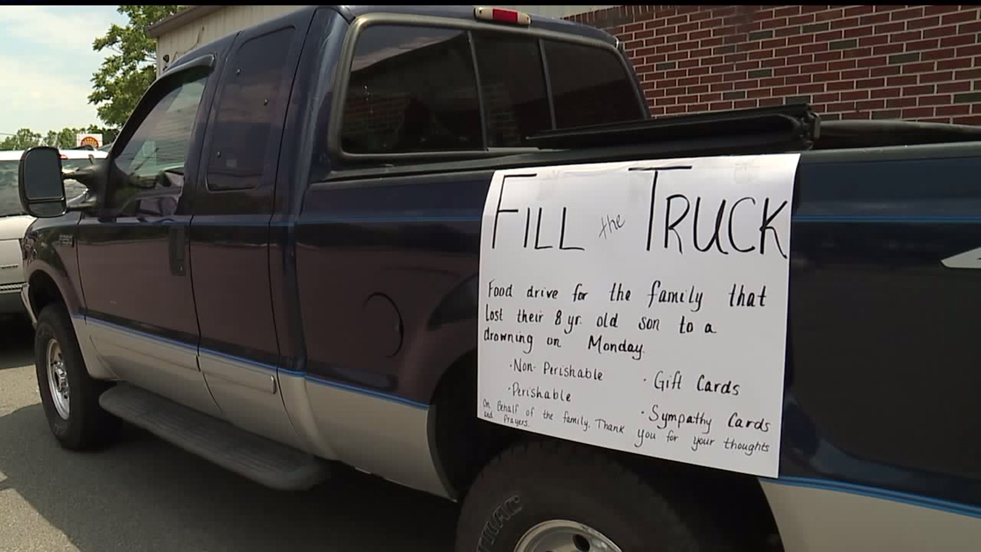 Community holds `Fill the Truck Food Drive` to help family of 8-year old boy who drowned