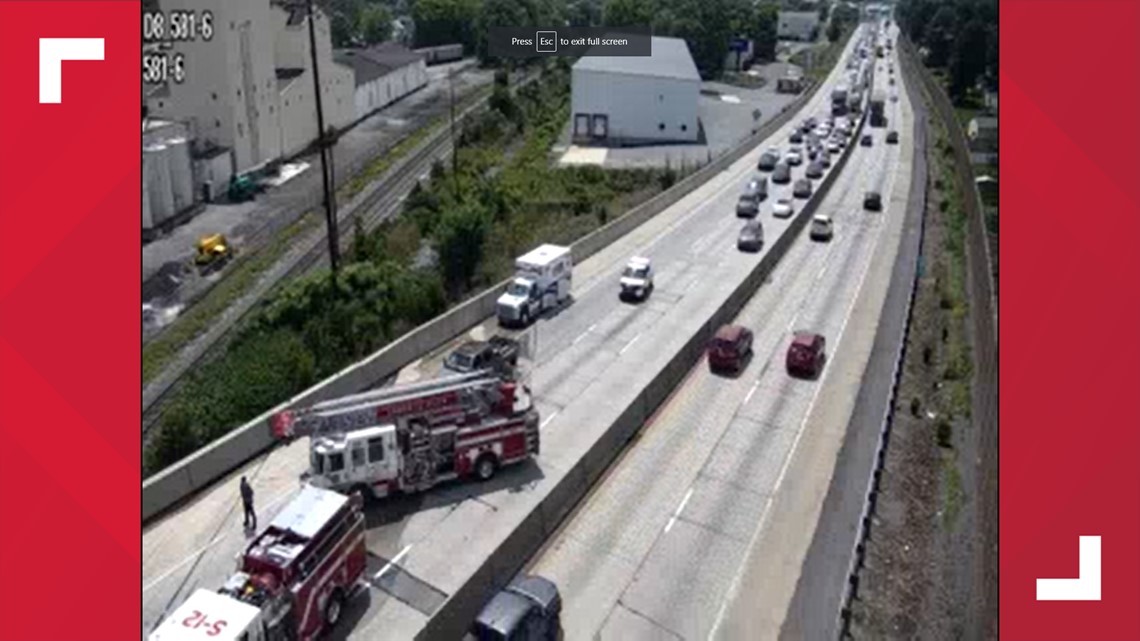 Vehicle fire closes eastbound lanes in Cumberland Co. | fox43.com
