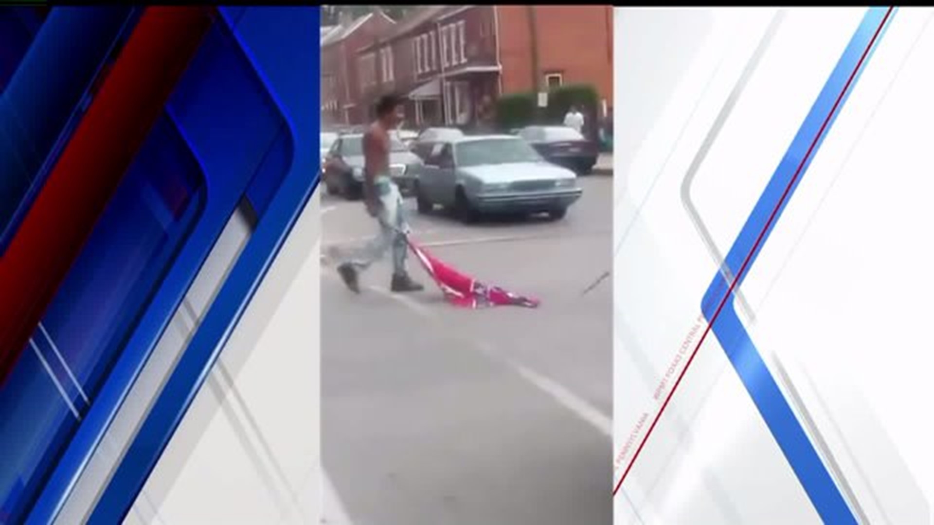 Confederate flag starts fight in Columbia