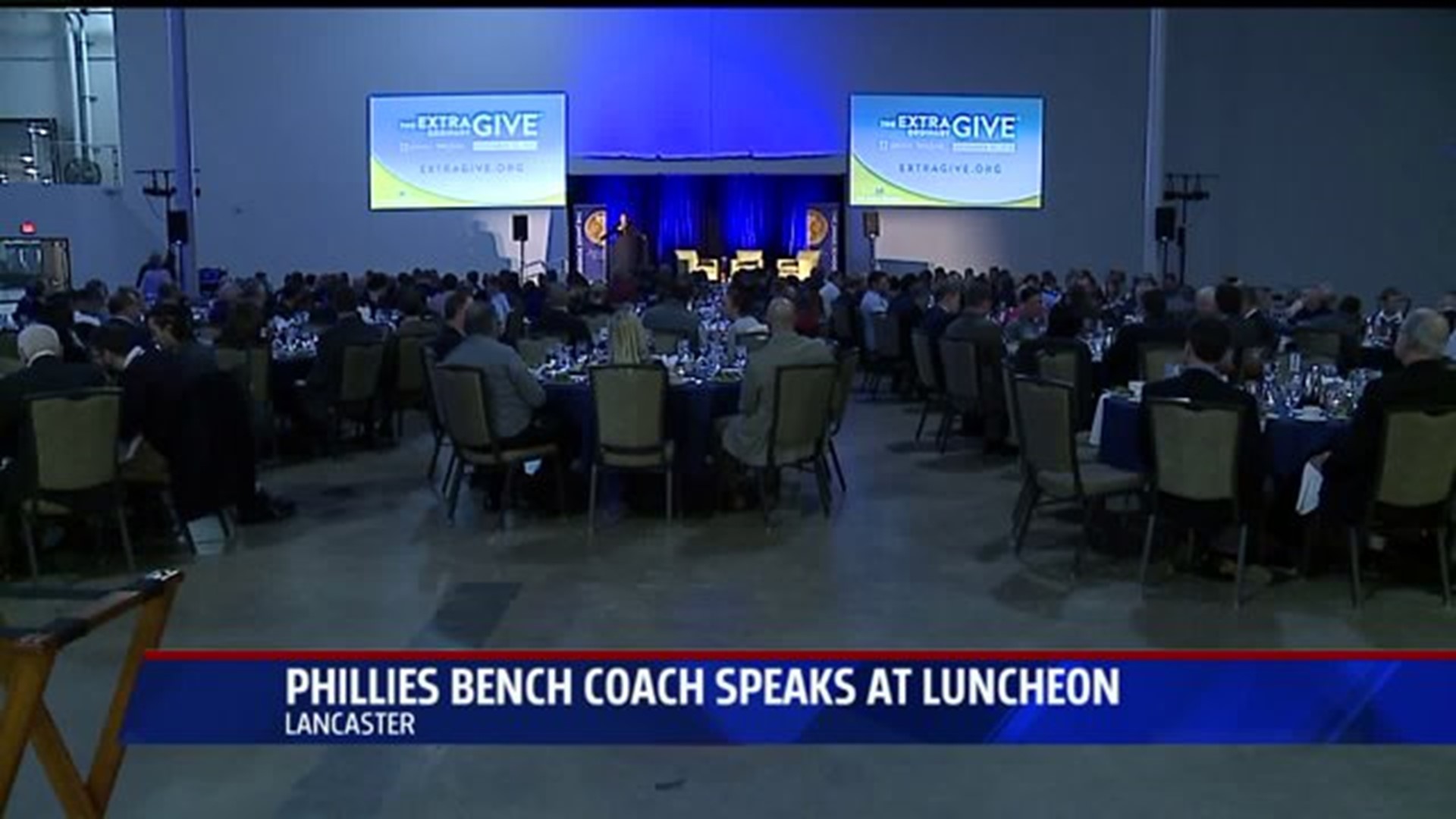 Phillies coach speaks on importance of giving