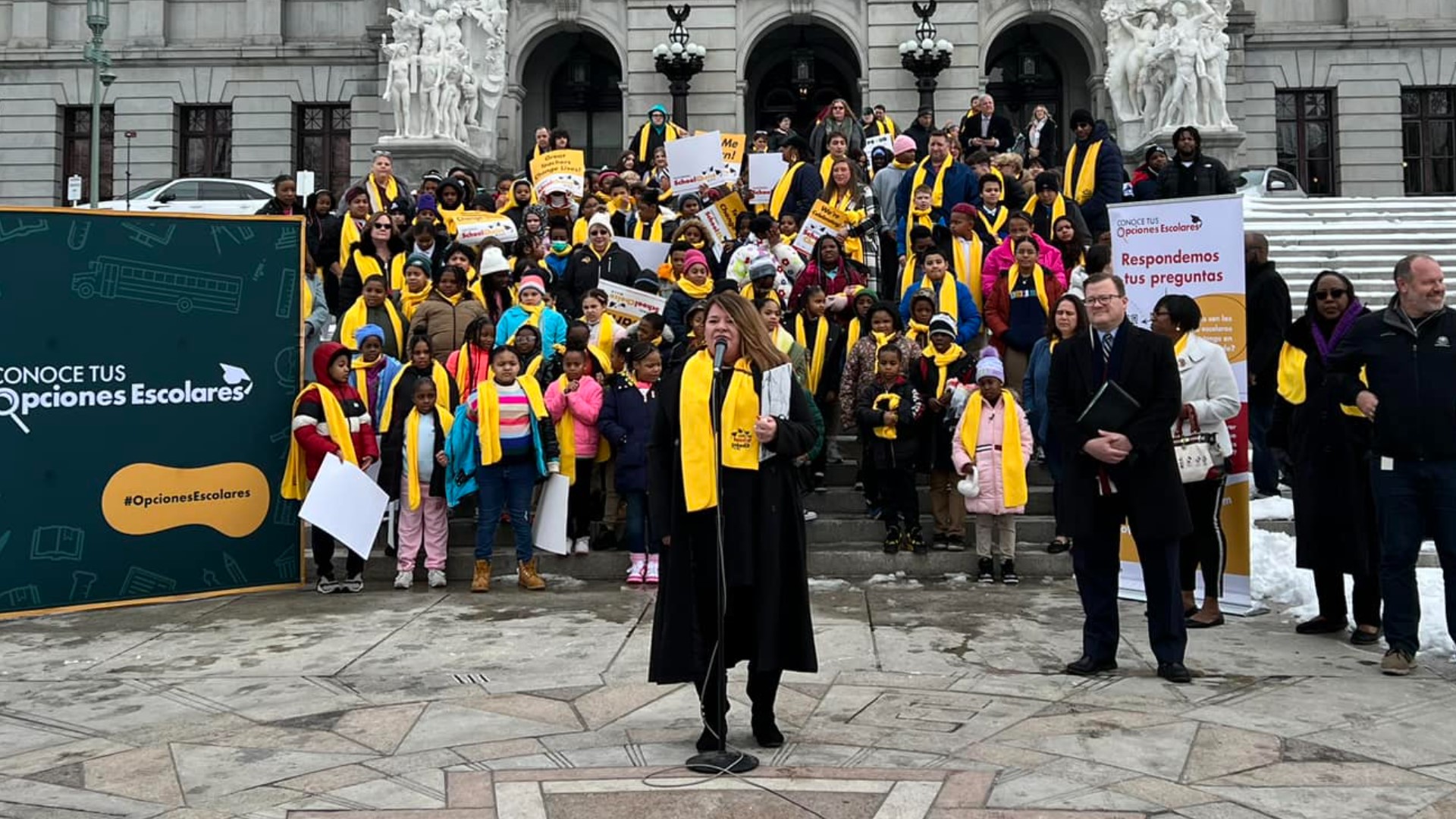 Tuesday's rally comes amid National School Choice Week