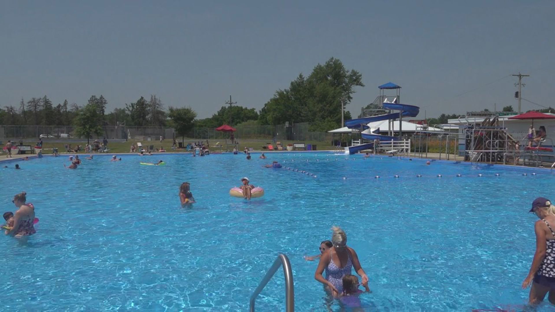People at a York County pool are staying cool as the high temperatures settle in, no matter what role they play.