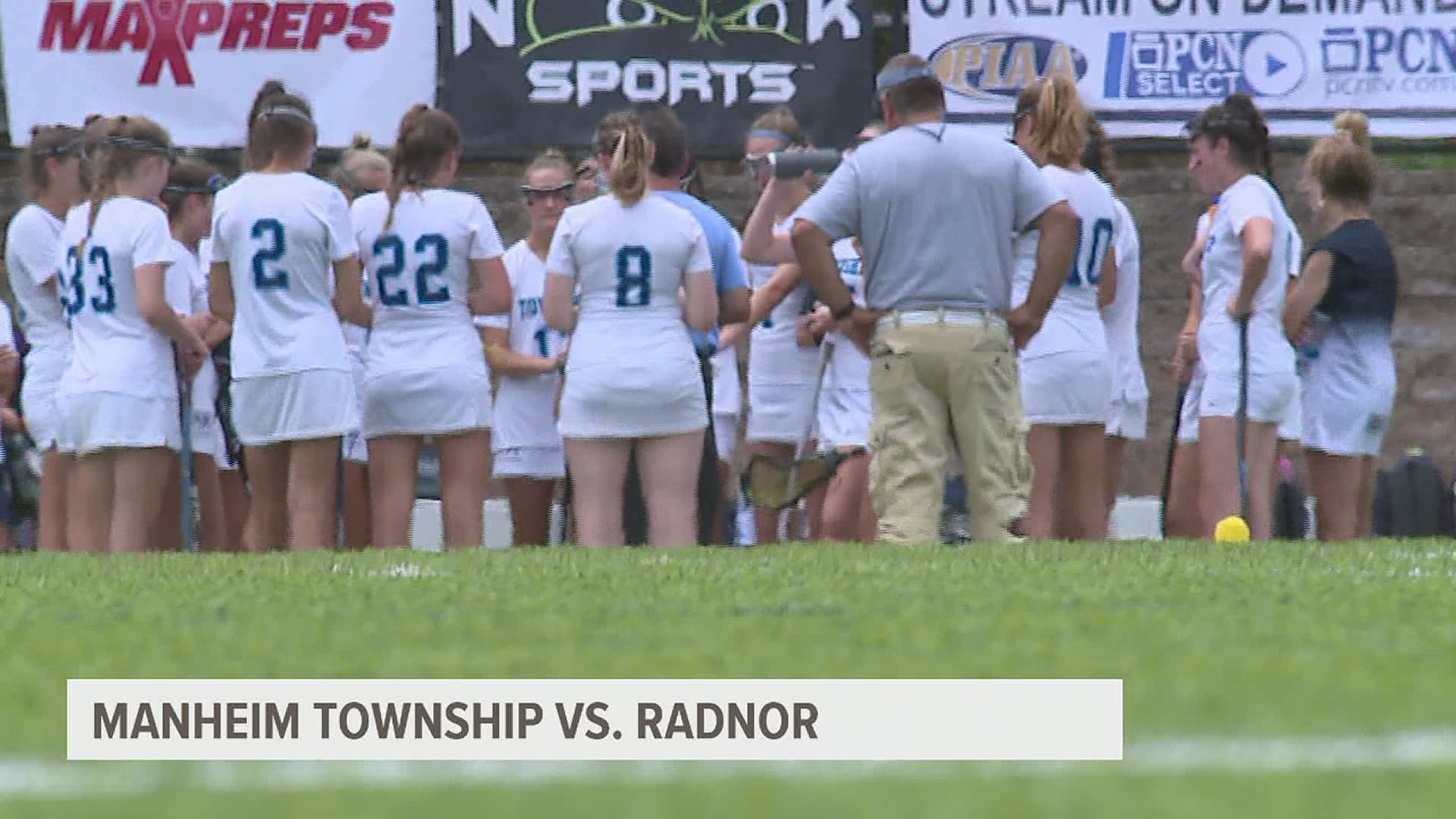 Manheim Township falls in state final to Radnor in 3A girls Lacrosse final finishing third year as state runner-up