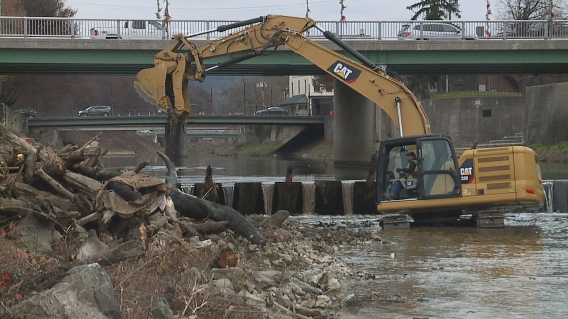 The demolition is being done as an effort to reduce flooding, improve water quality, promote public safety and prepare for construction of the Codorus Greenway.