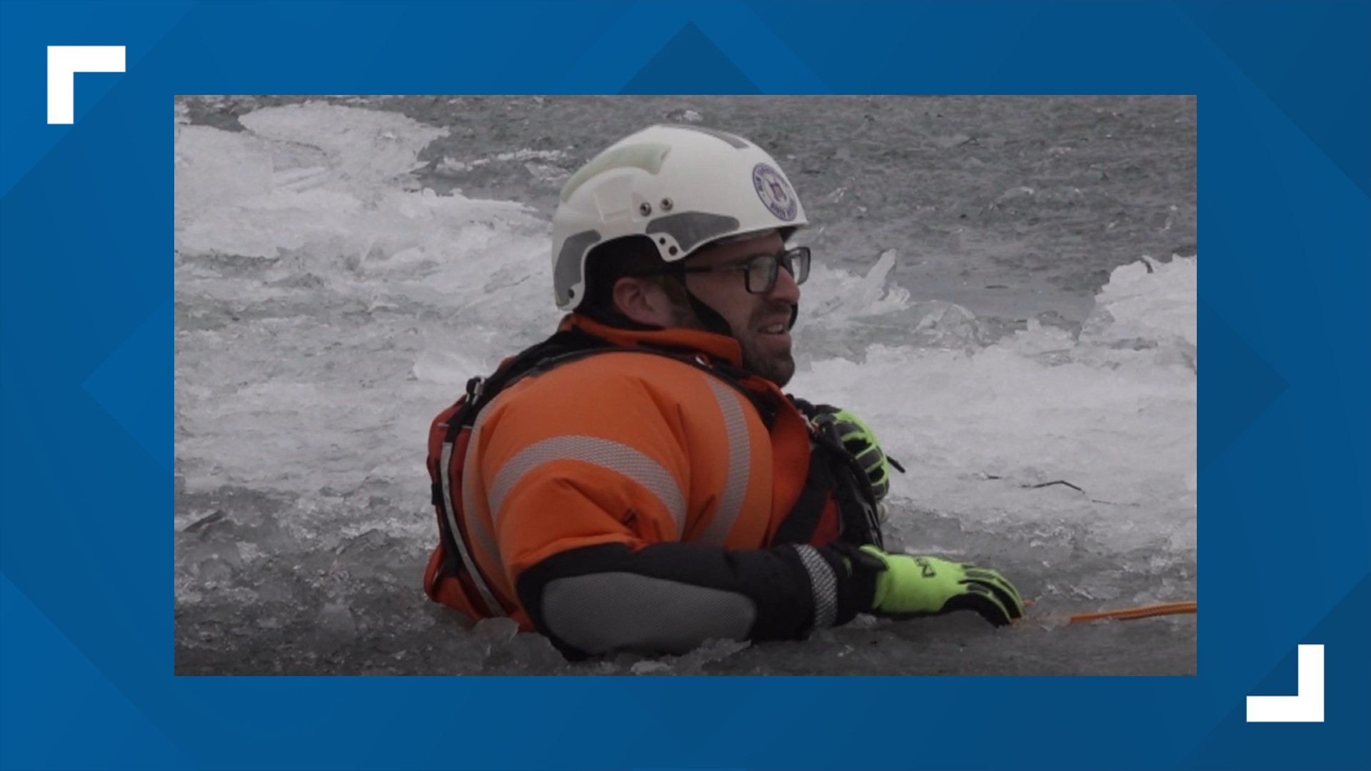 Members of the New Cumberland River Rescue team say the ice may look like a place to play, but a lot of danger lies beneath it.
