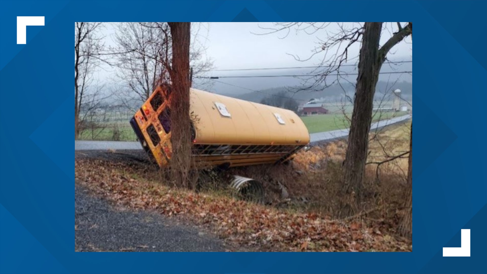 Mifflin County school bus crash blamed on black ice