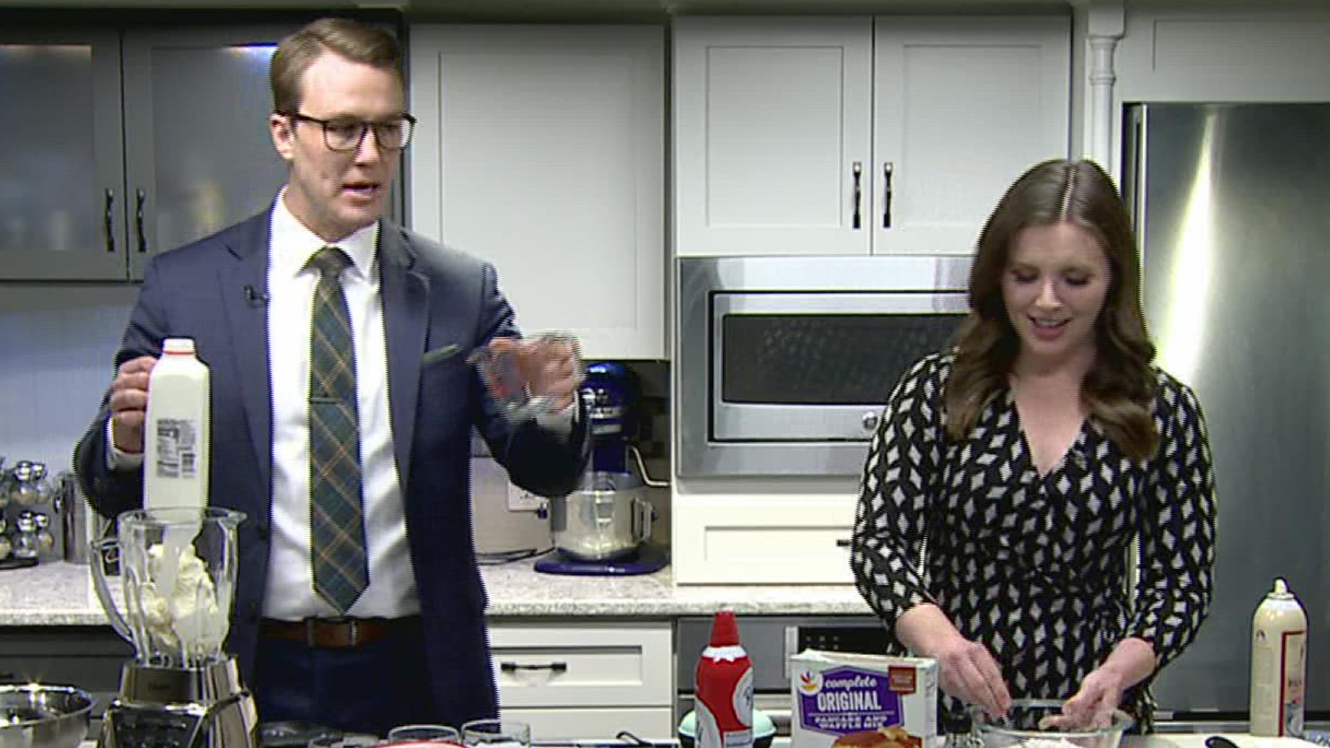 FOX43's Sean Streicher and Danielle Miller will compete against teams from Pa. news stations for the best milkshake at the Undeniably Dairy Shake-Off on Saturday.