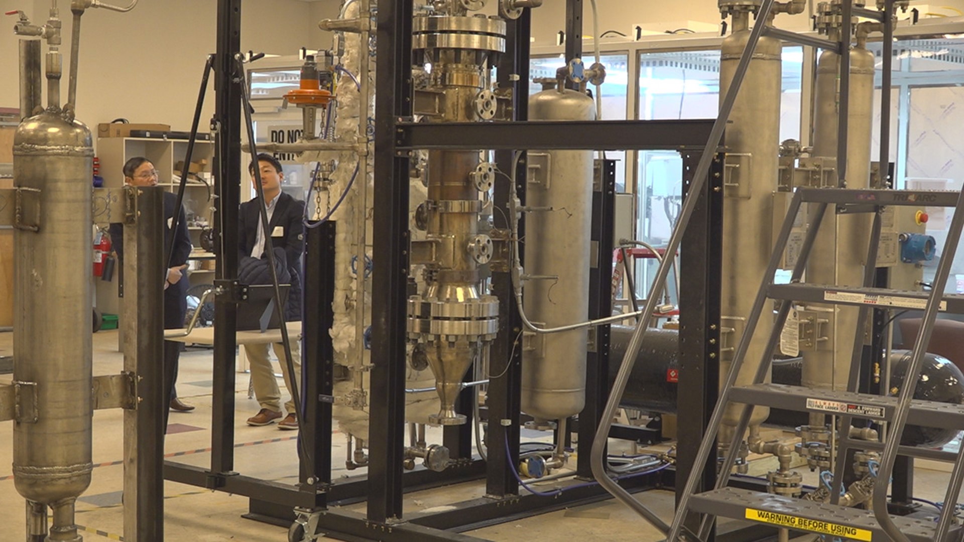 The hydrogen generator uses scrap aluminum to create clean, renewable energy.