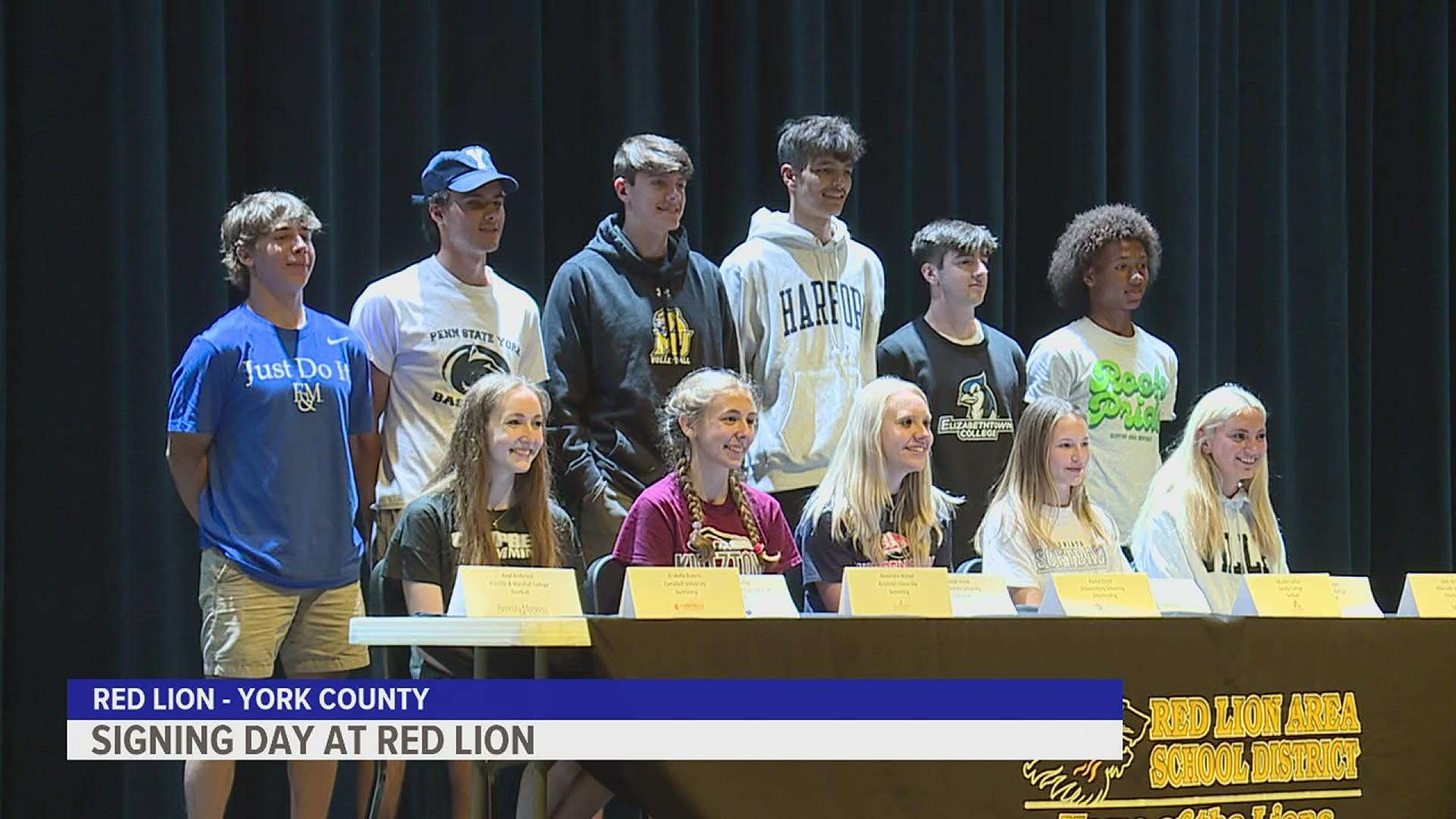 Some Lion seniors signed their National Letters of Intent.