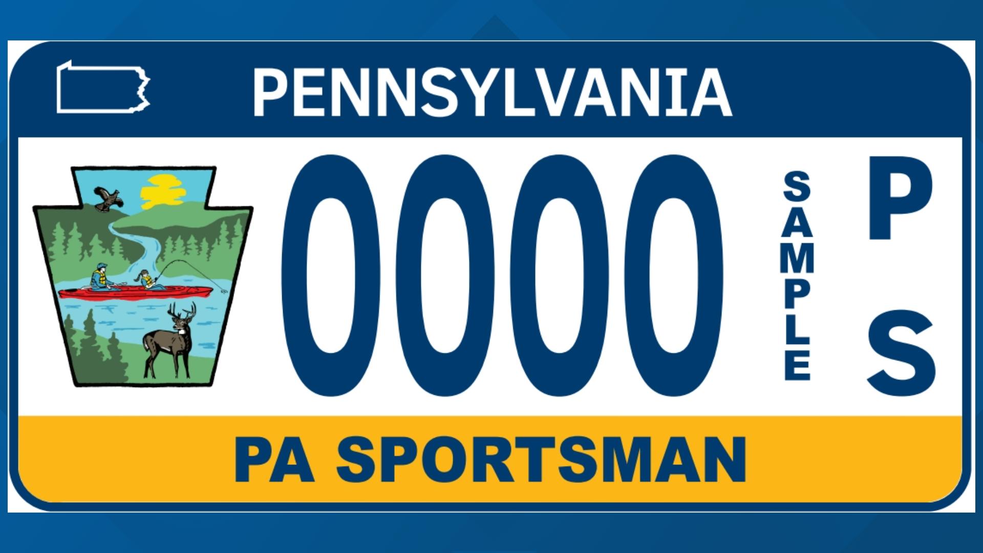 The brand new Pa. sportsman license plate will cost $40 and is now available to buy.