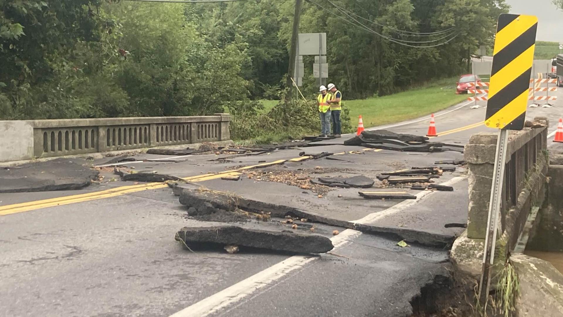 Storms swept through parts of Central Pennsylvania last night, hitting Juniata County especially hard.