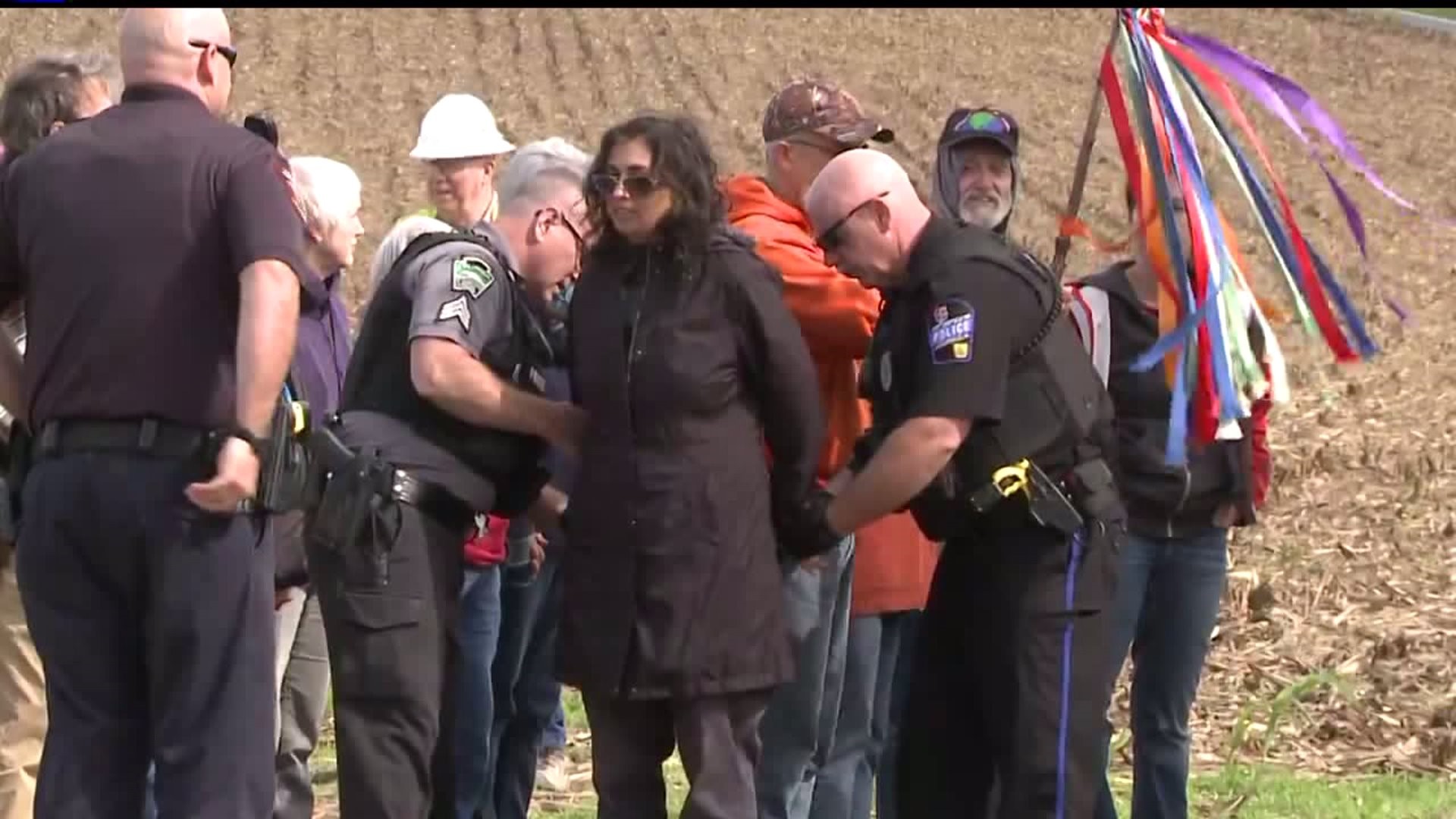 Pipeline protest leads to arrests