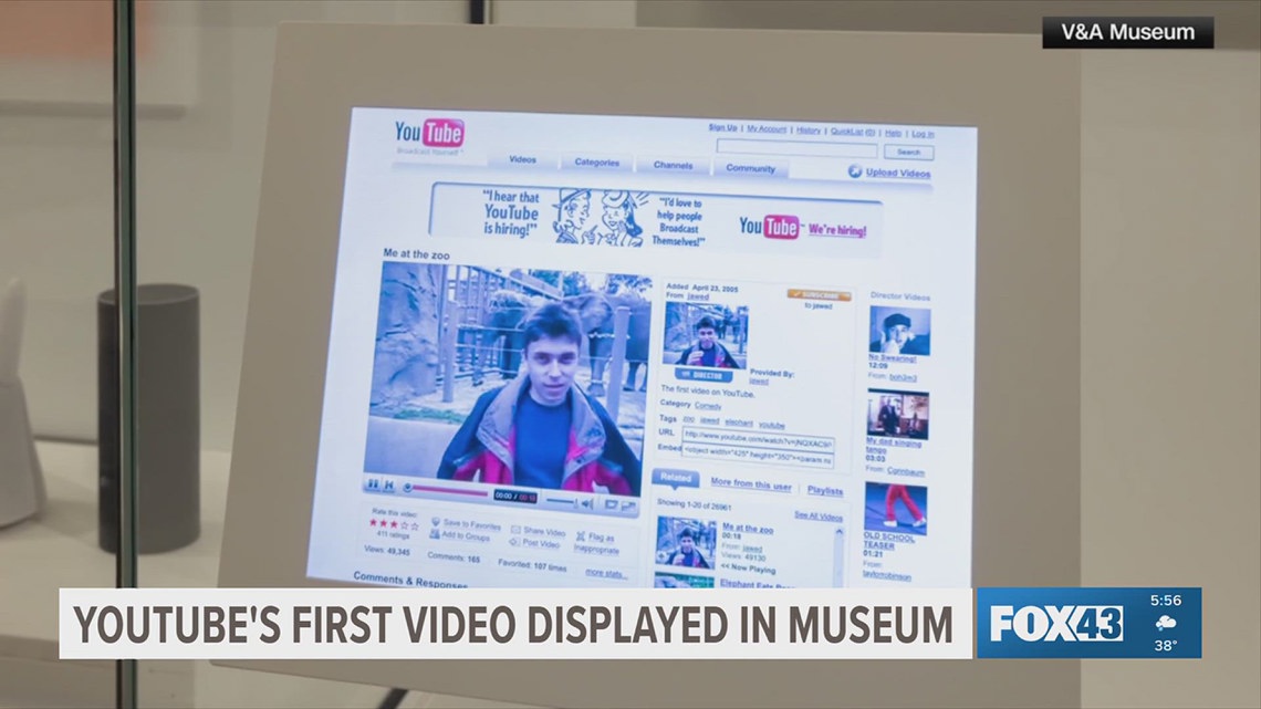 Youtube First Visual Website Youtube's first video displayed in museum | fox43.com
