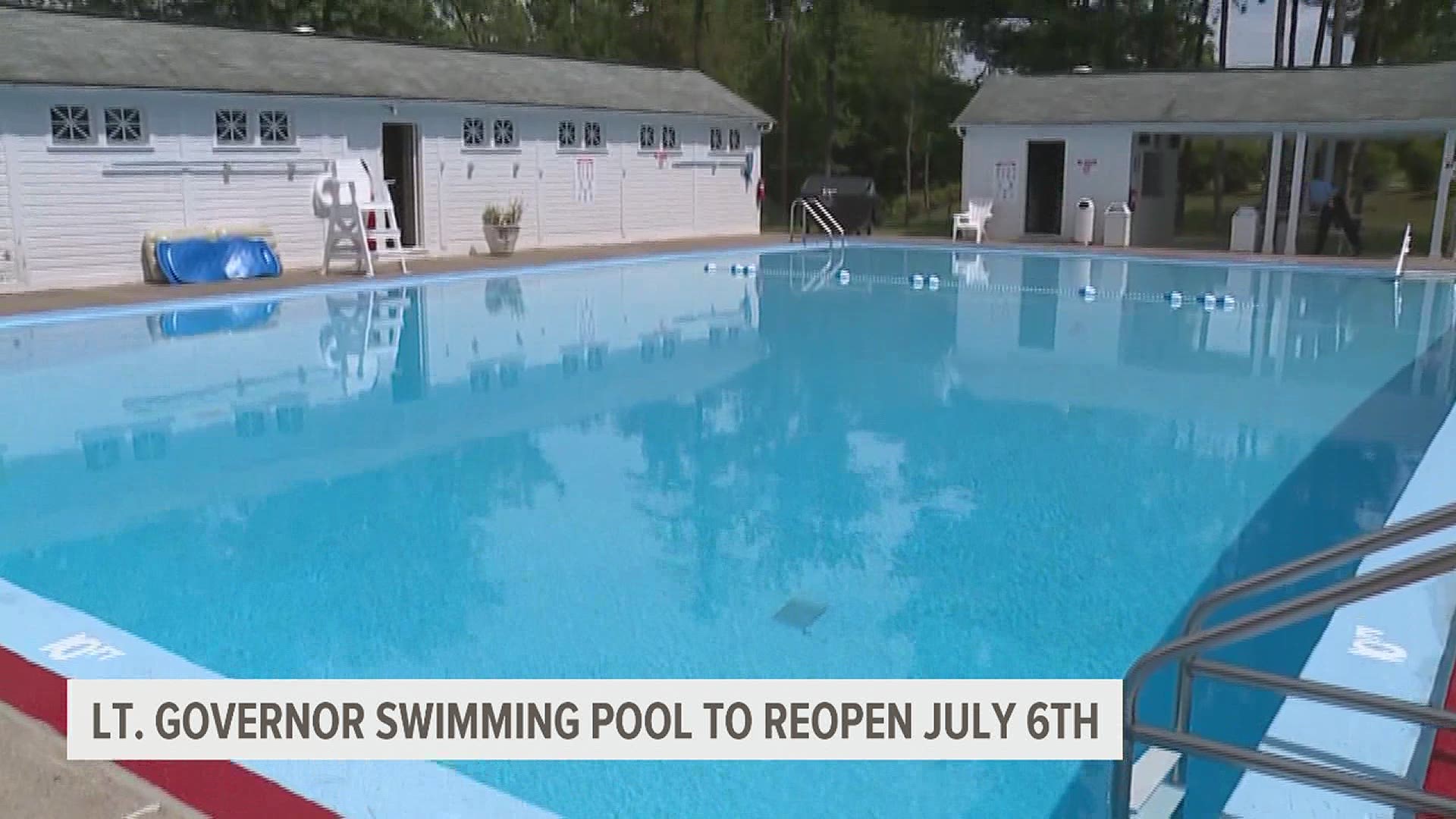 The pool at the residence will reopen for public groups and nonprofits that serve children who might not otherwise have the opportunity to swim.