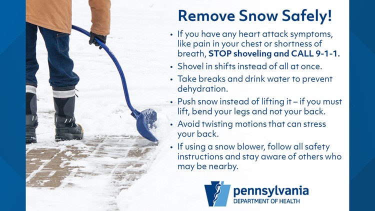 Risk of heart attacks increase while shoveling snow