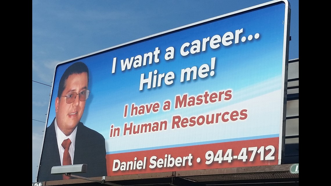 Middletown man uses billboard to boost job search
