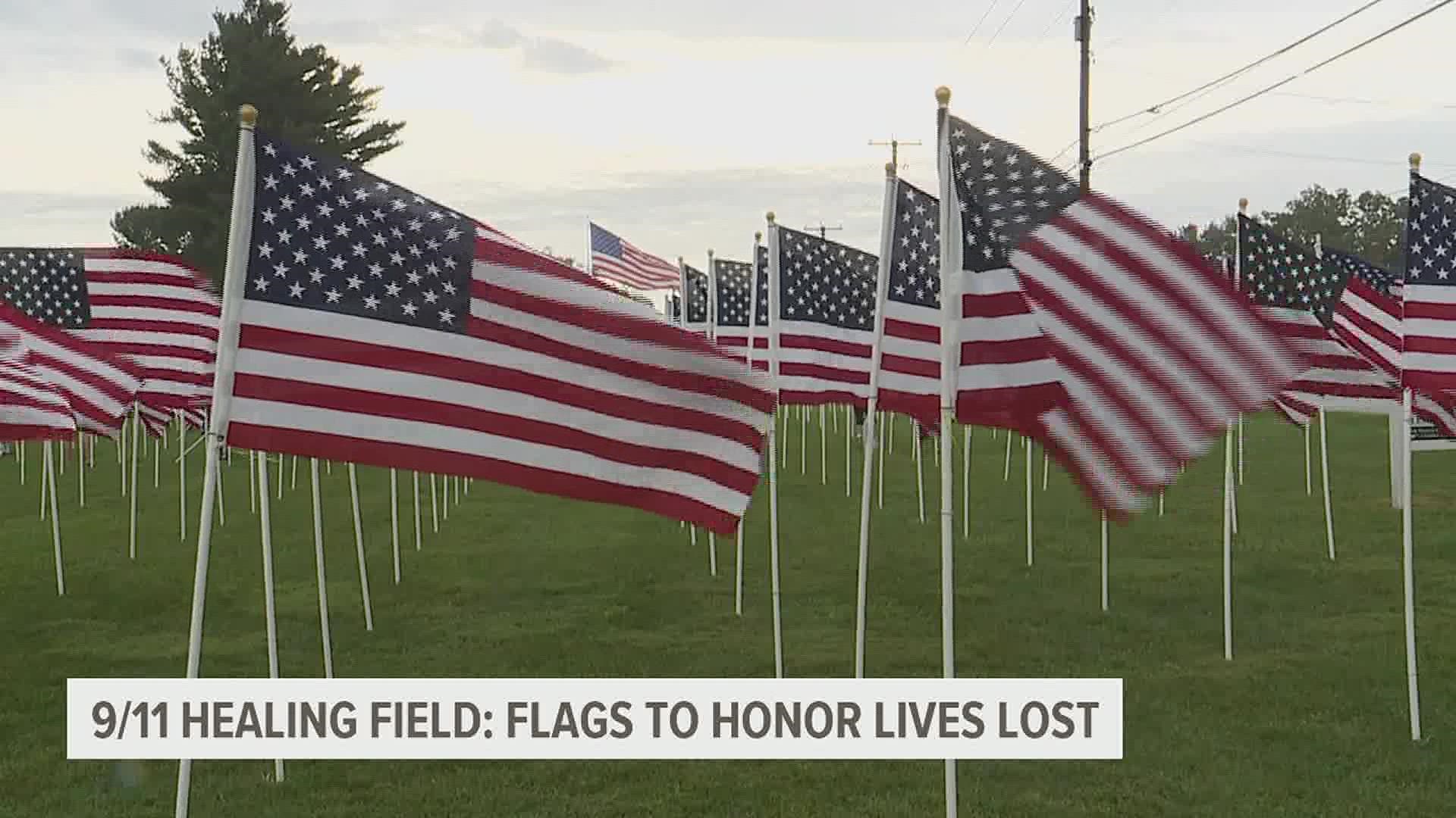 Each flag placed in the grounds outside of West Manheim Elementary School will represent the tragedy of 9/11 and the lives lost that day.