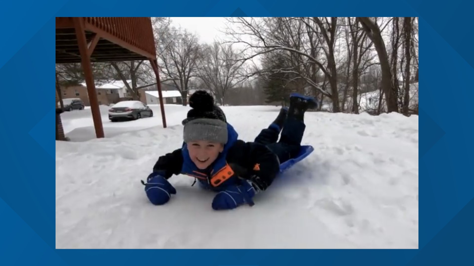 When a local dad posted a plea for help to get his son a sled, the community responded in a big way.