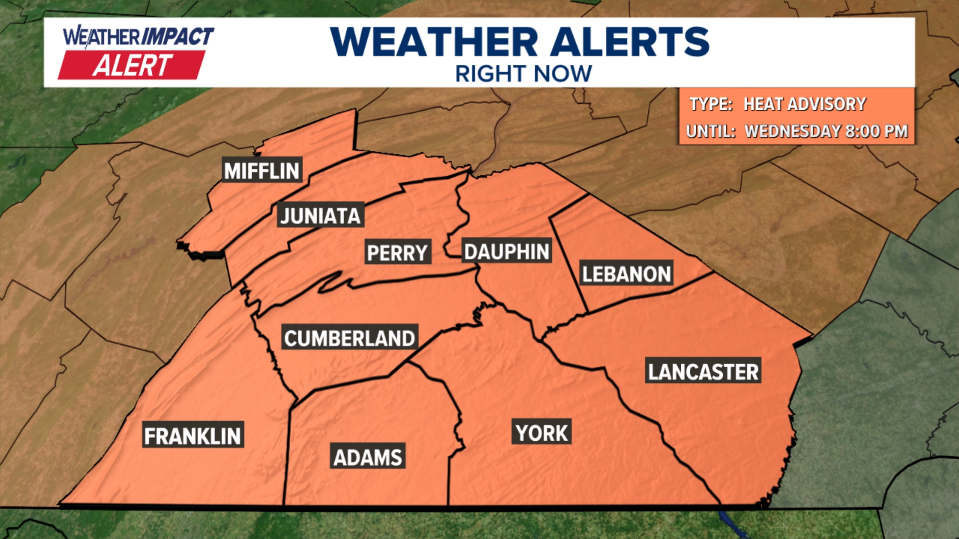 Weather Impact Alert issued for Tuesday, Wednesday due to high ...