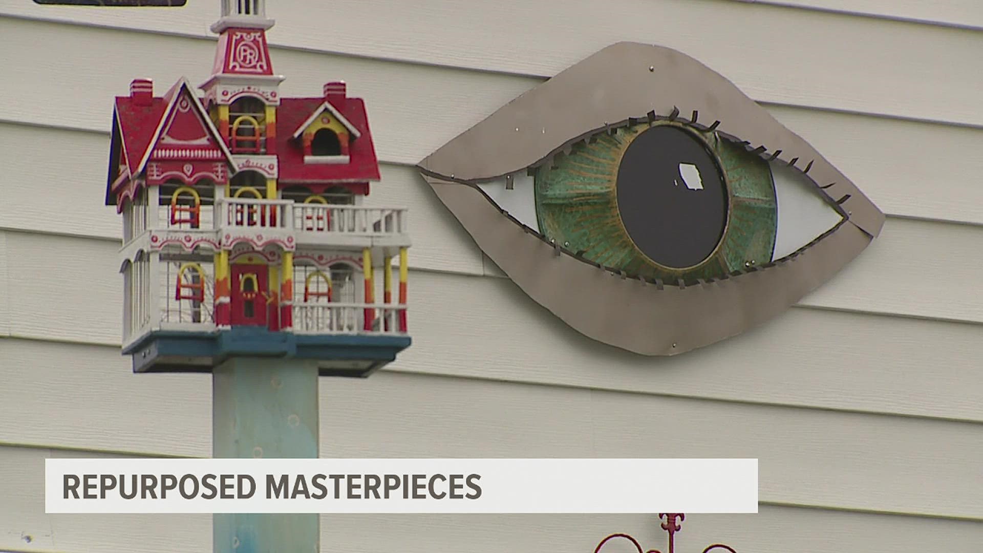 Couple Parker James Hooker and Robin Robinson have been creating repurposed masterpieces in Springettsbury Township since 2019.