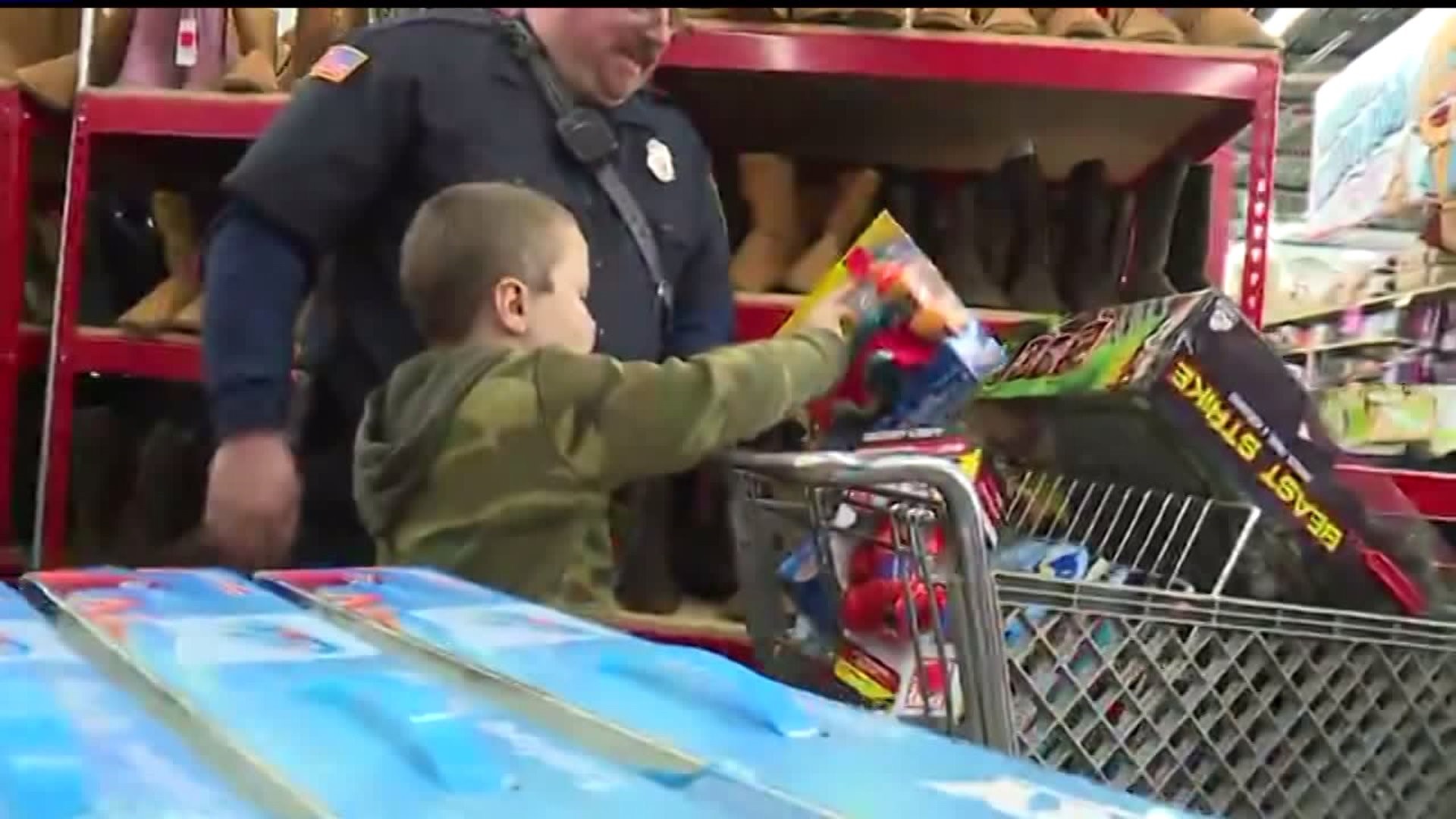 Fire victims treated to shopping spree