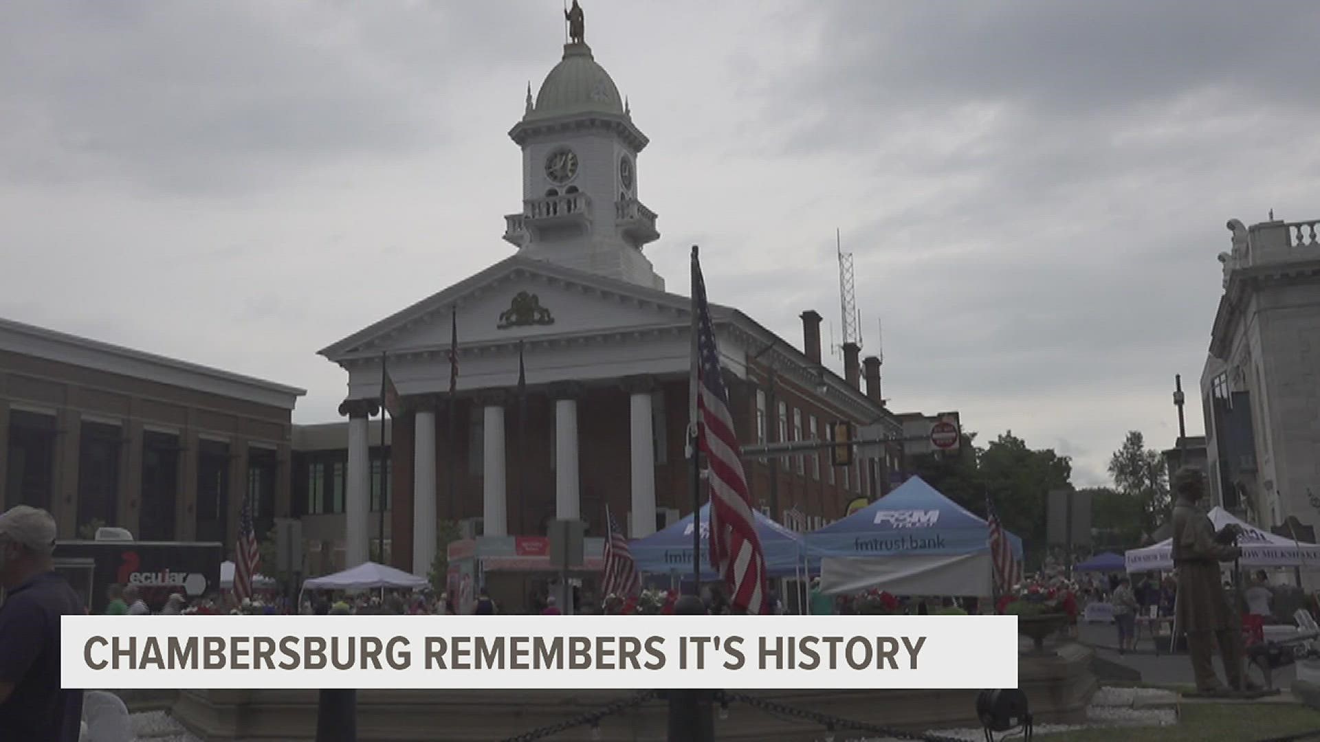 From scrubbing soldiers gravestones, to fake burning down their town, Chambersburg celebrates its illustrious past.