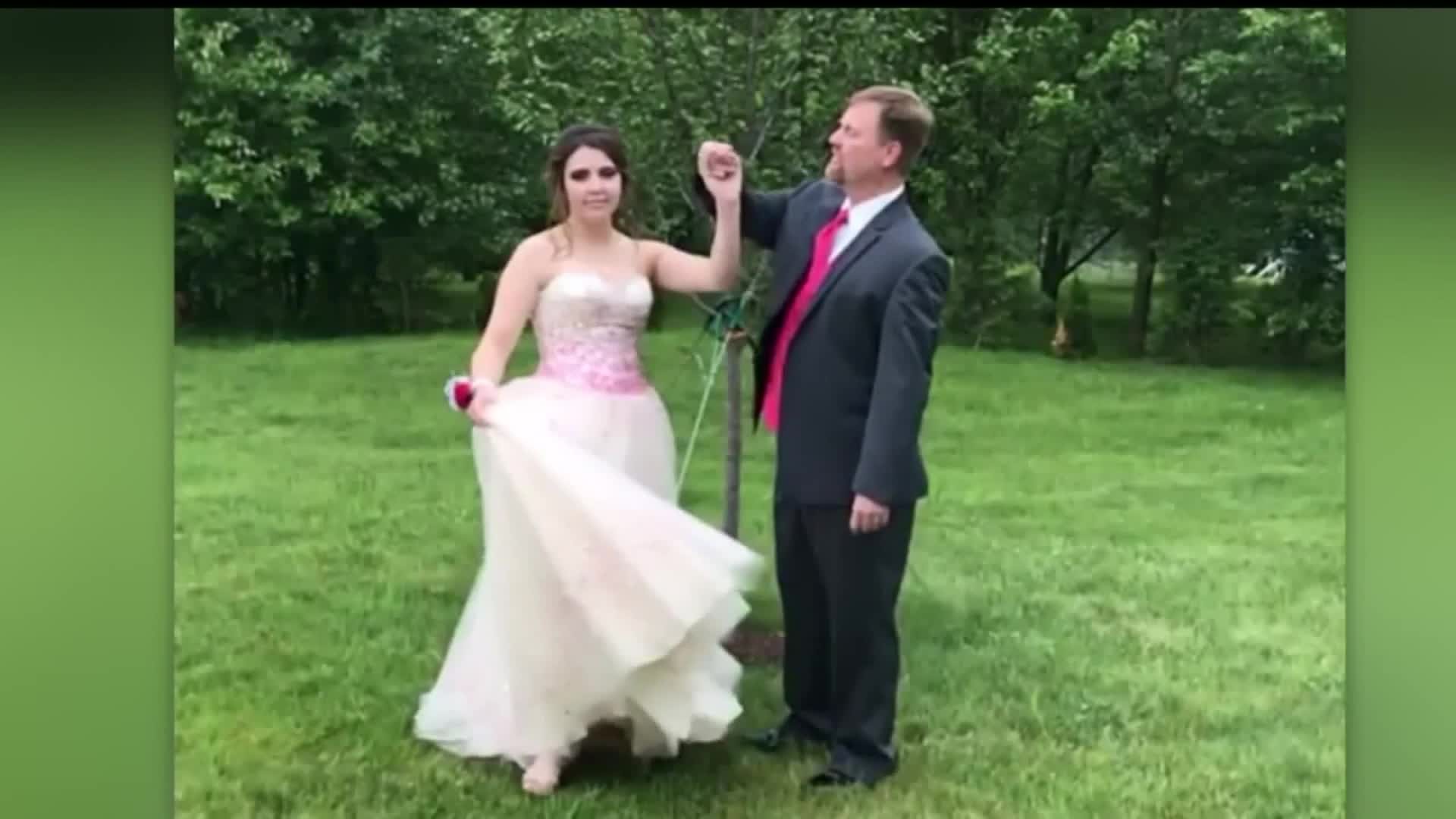 Father takes late son`s girlfriend to high school prom