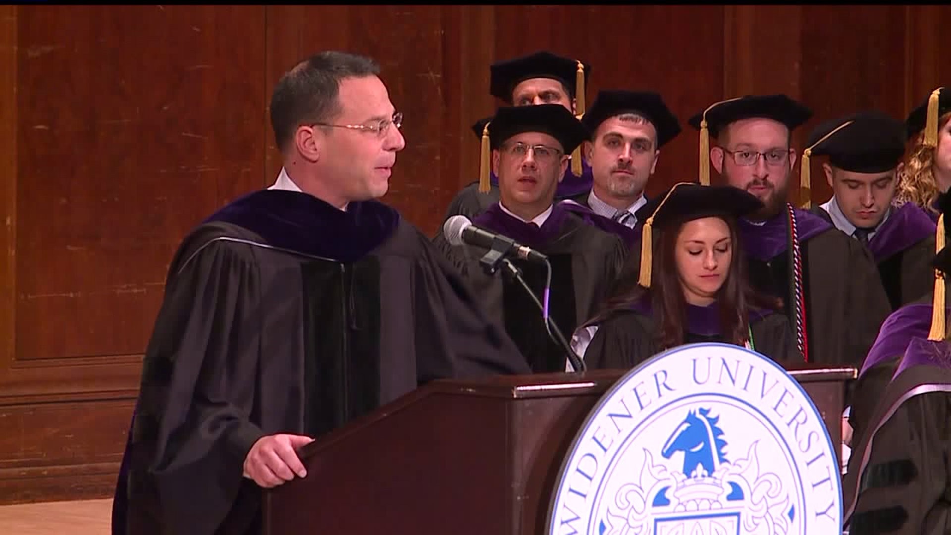 Attorney General Josh Shapiro delivers commencement address at Widener School of Law