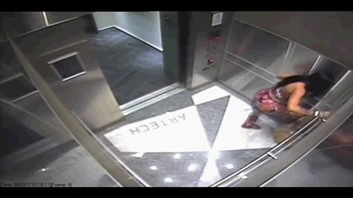 Woman arrested after being caught on elevator camera kicking dog ...