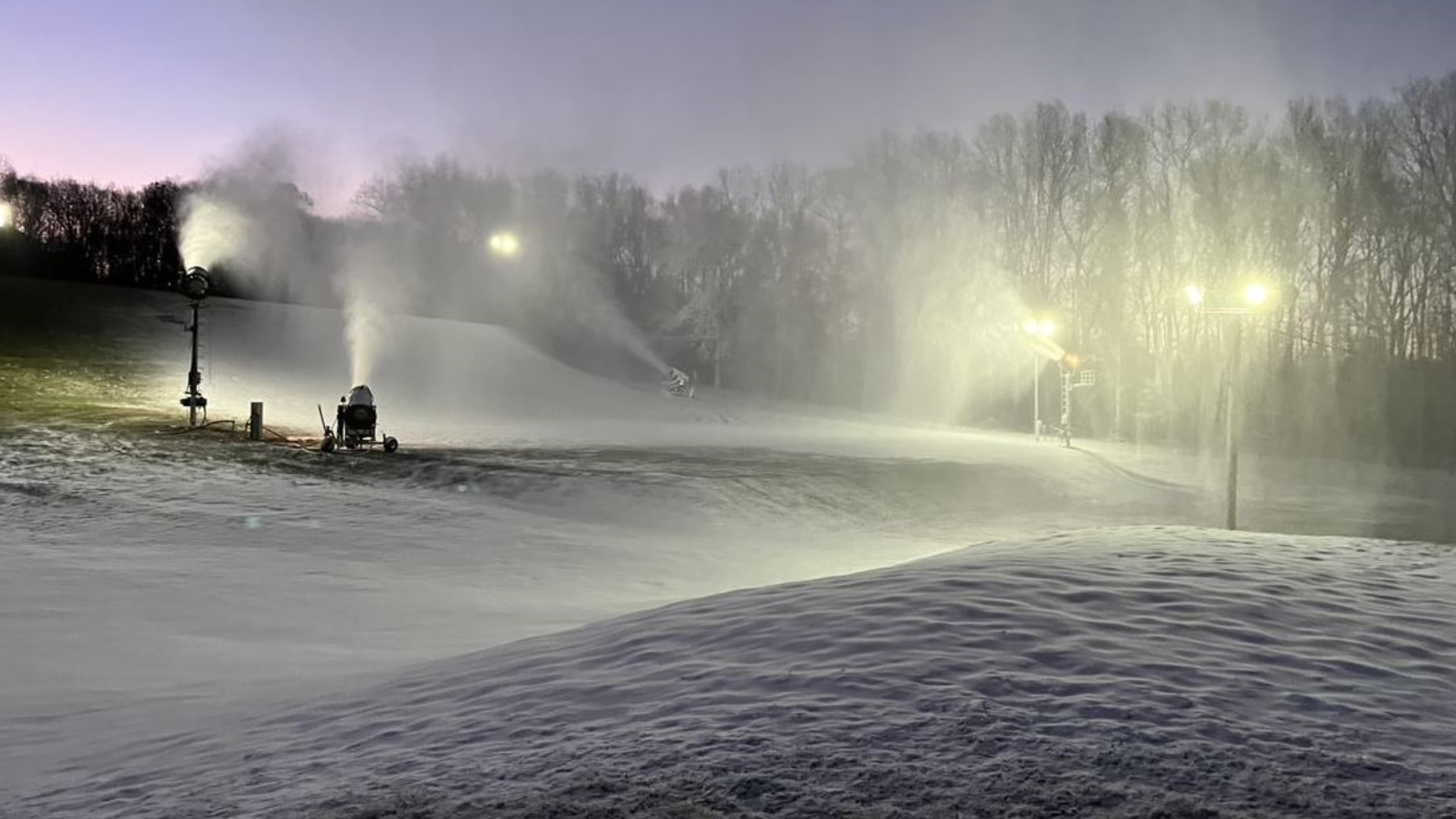 Snowmaking started last week, and crews hope opening day will be Dec. 26