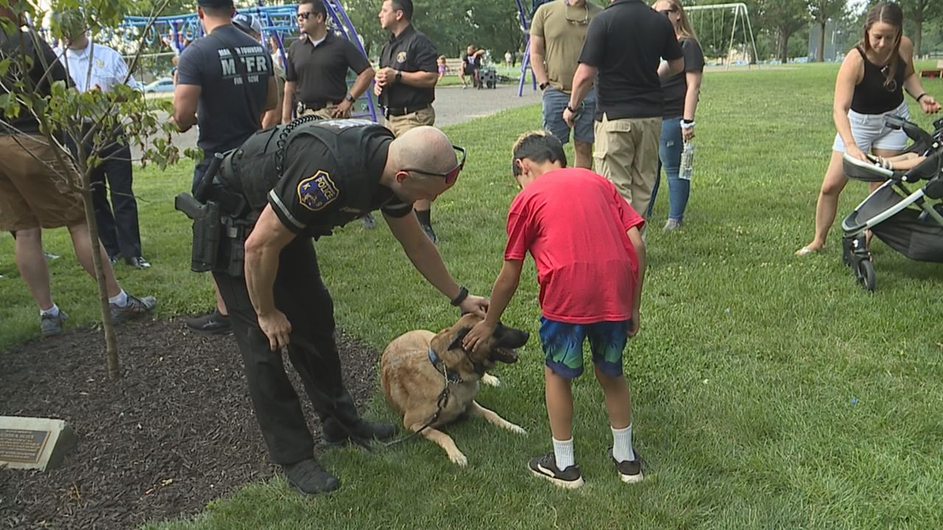 First responders and community partners met with neighbors in Community Park for free food, games, and live demonstrations.