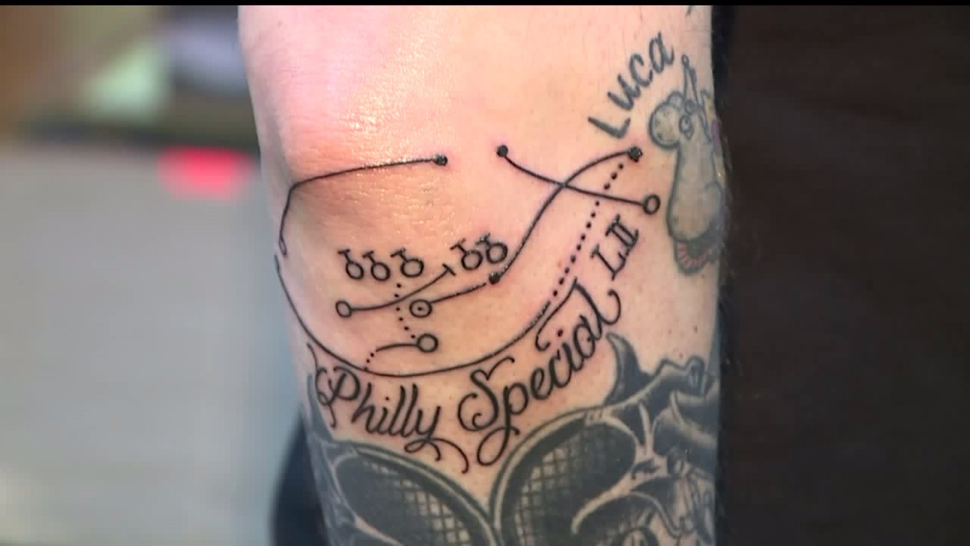 Lancaster County Eagles fan gets `The Philly Special` tattooed on his arm