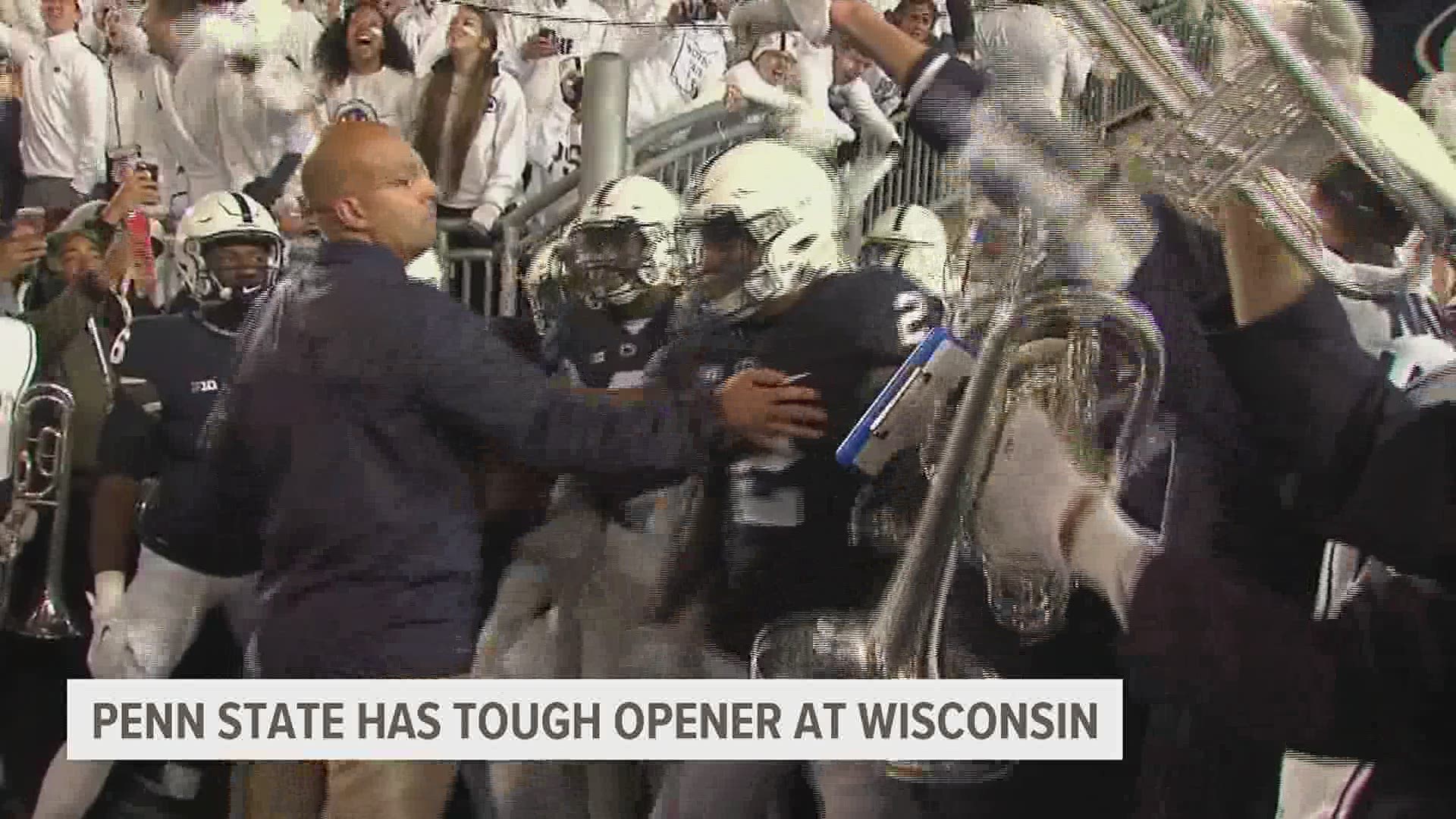 The Nittany Lions and Badgers will start the season in a Big Ten match-up against one another, which can be seen on FOX43.