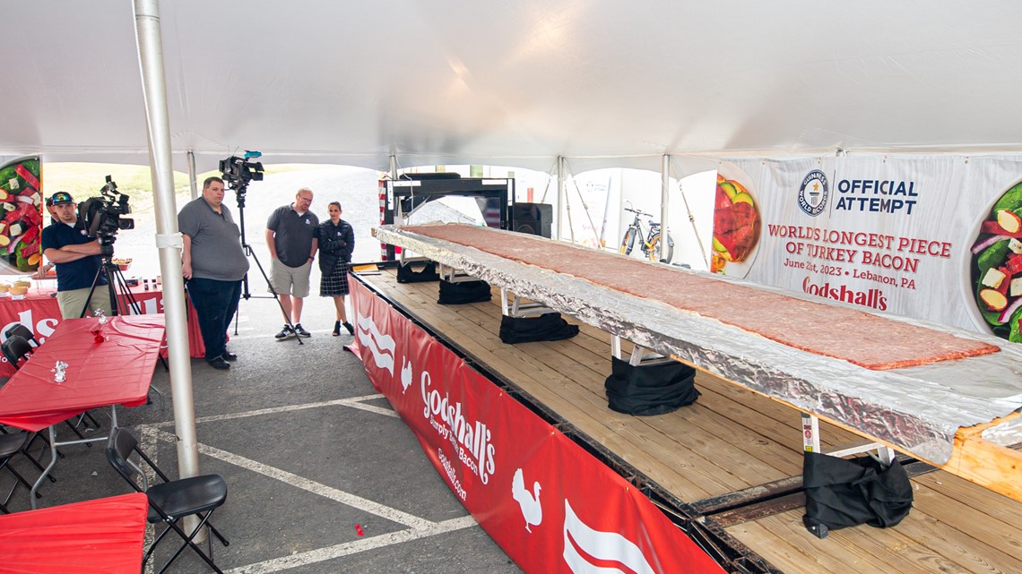 Lebanon meat company successfully creates the World's Largest Slice of Turkey Bacon - Vimarsana News