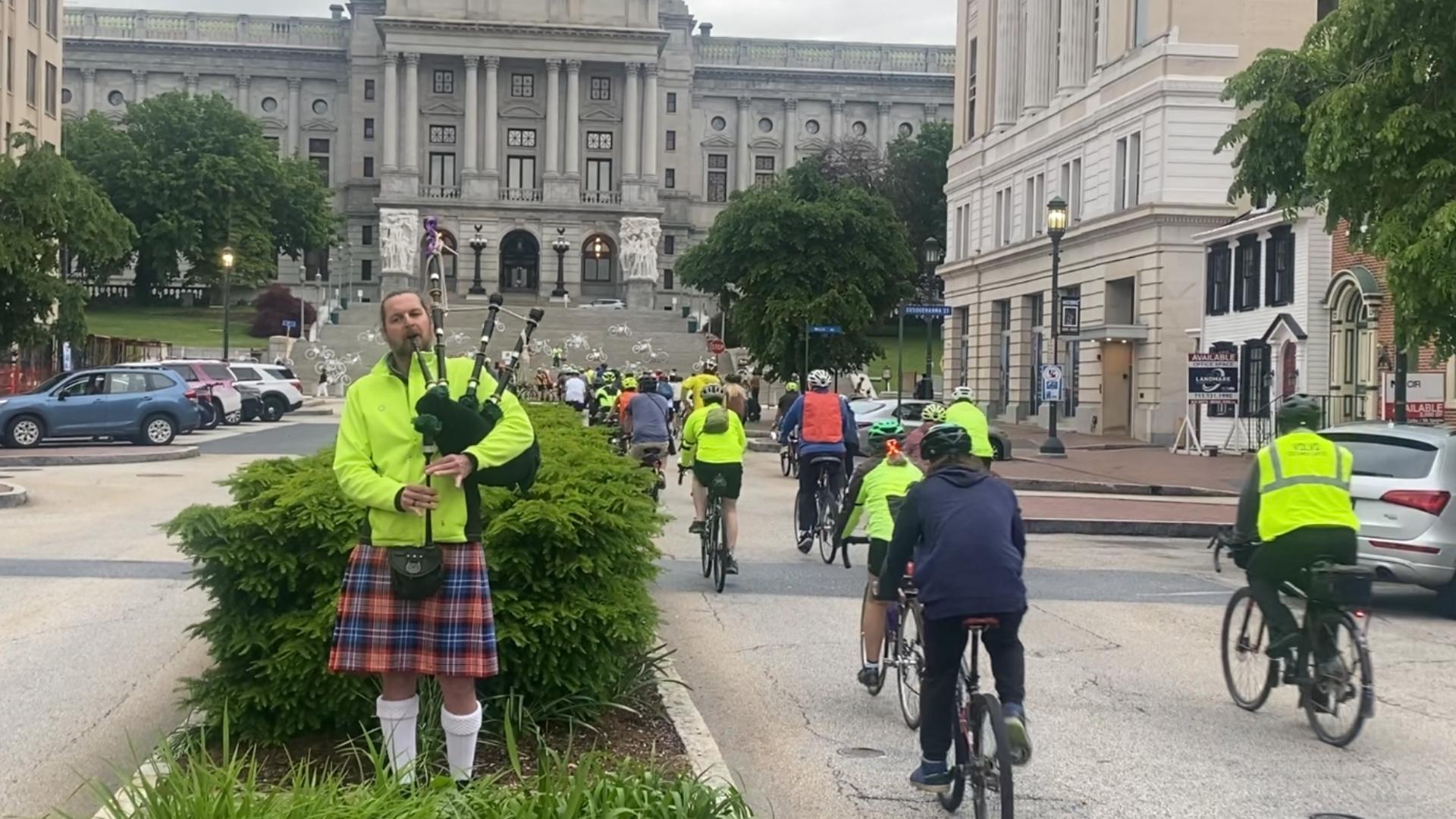 Twenty-seven bicyclists were killed on Pennsylvania roads in 2023, according to organizers of the event.
